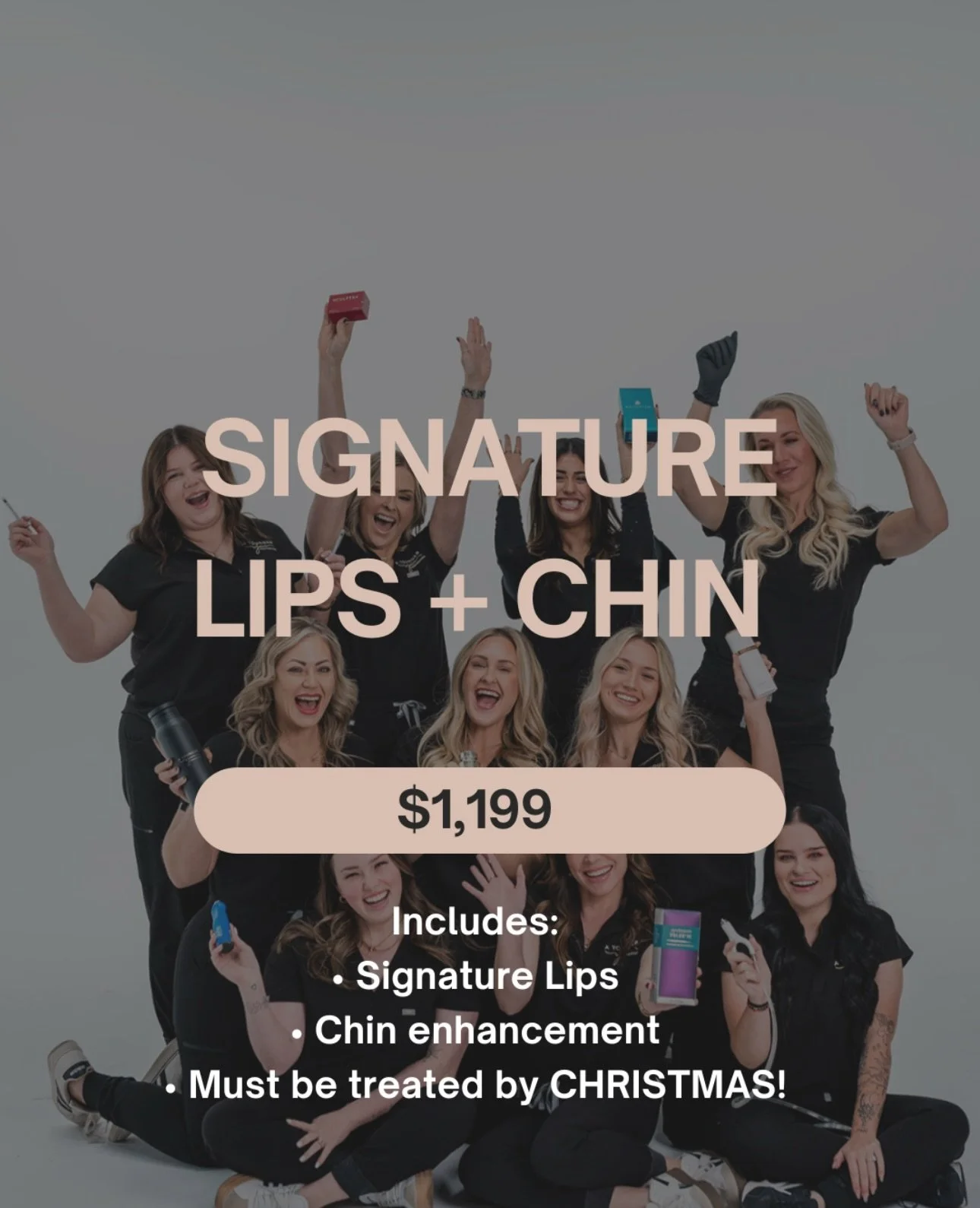 ✨ Our most-requested combo is HERE for the holidays! ✨

For a limited time, grab our Signature Lips + Chin package for $1,199.

This treatment is designed to balance your profile, enhance your pout, and give you that lifted, refreshed look our client