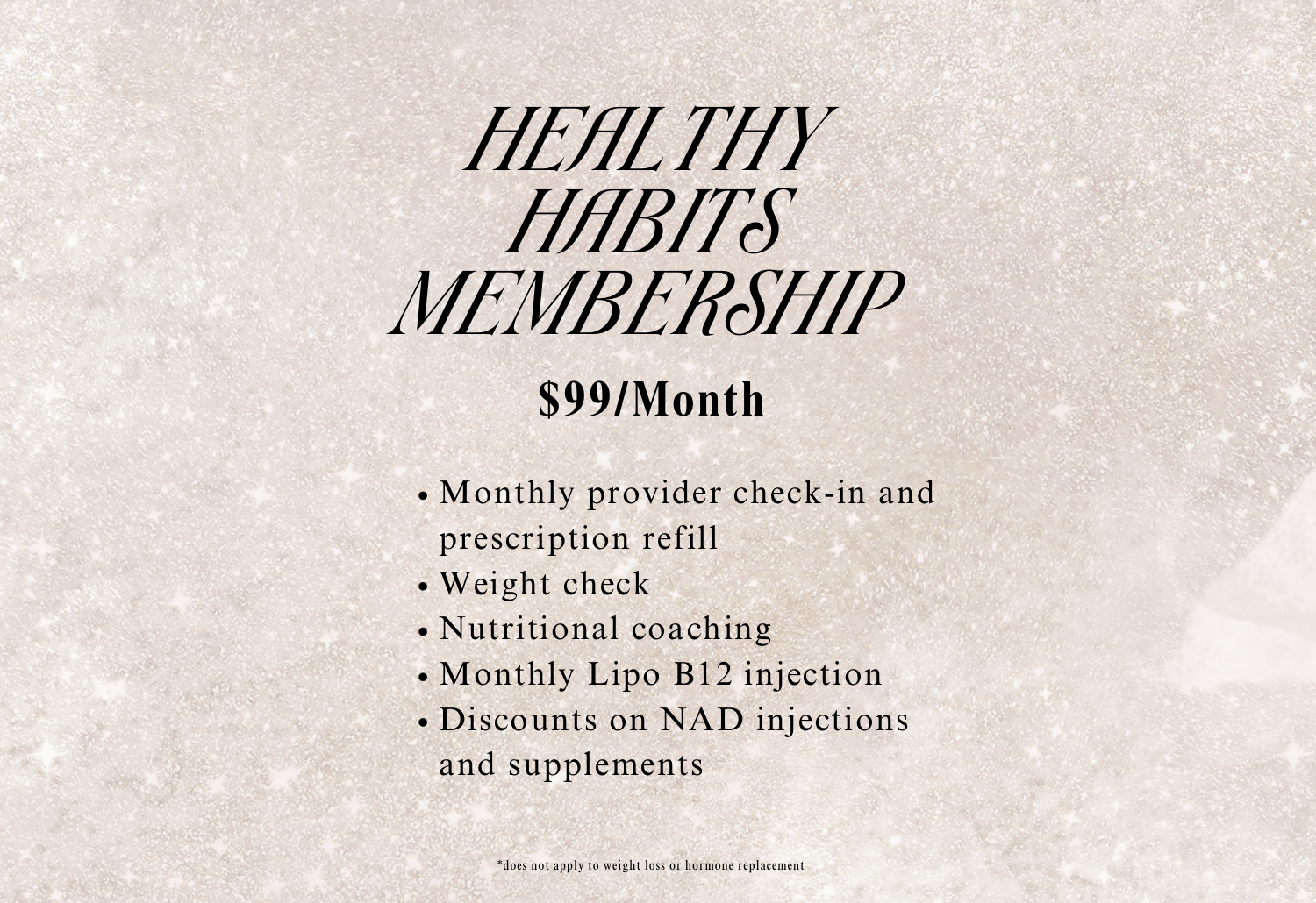 Healthy Habits Membership