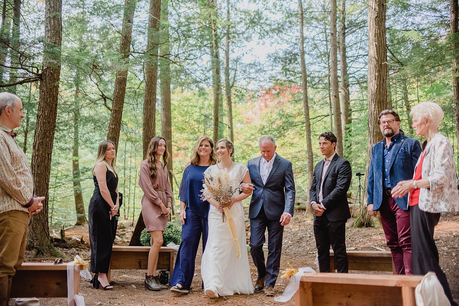 A Boho Fall Wedding at a Family Built Cabin in Lyndhurst, Ontario | Prince Edward County Wedding Photographer | Holly McMurter Photographs_0050.jpg