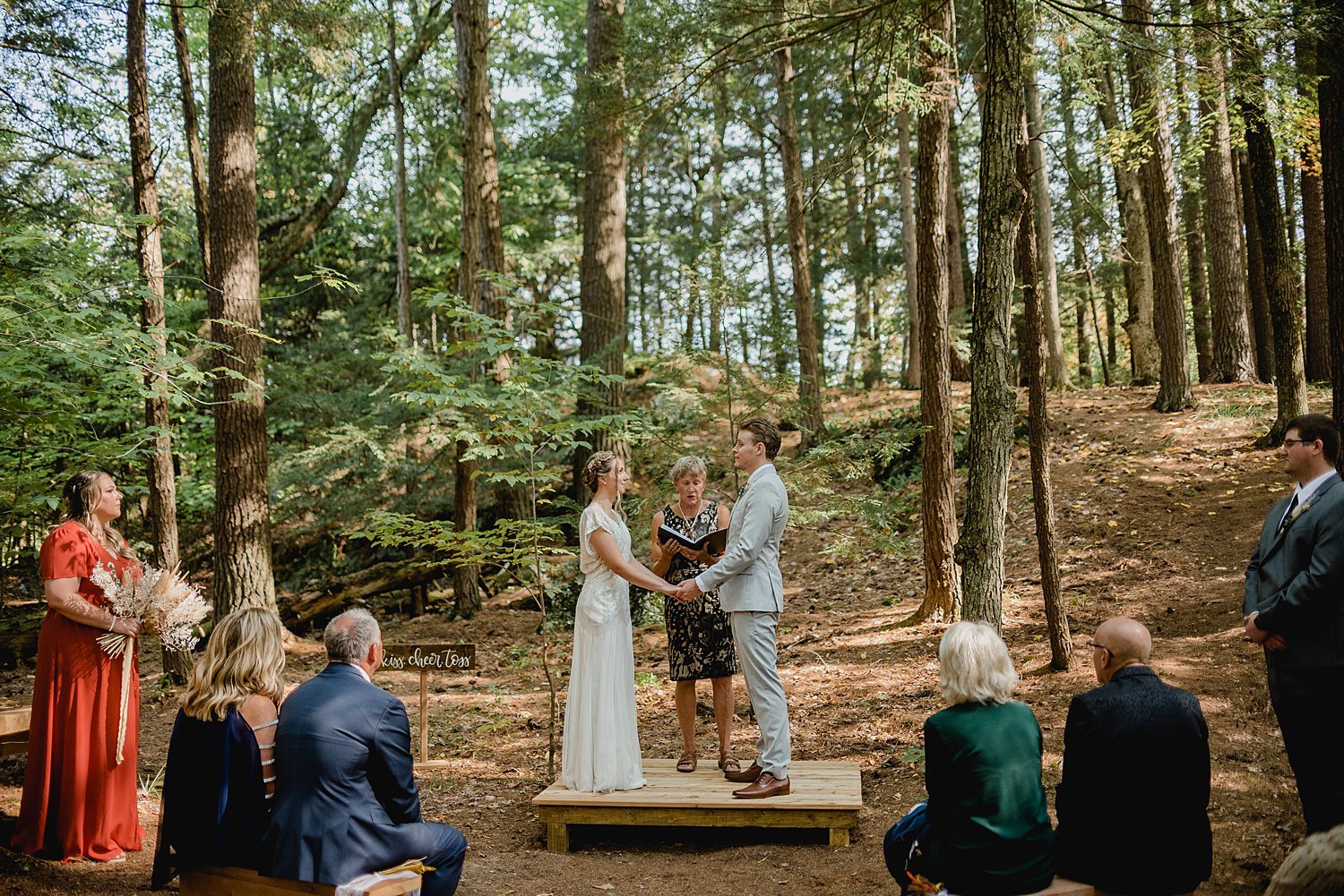 A Boho Fall Wedding at a Family Built Cabin in Lyndhurst, Ontario | Prince Edward County Wedding Photographer | Holly McMurter Photographs_0063.jpg