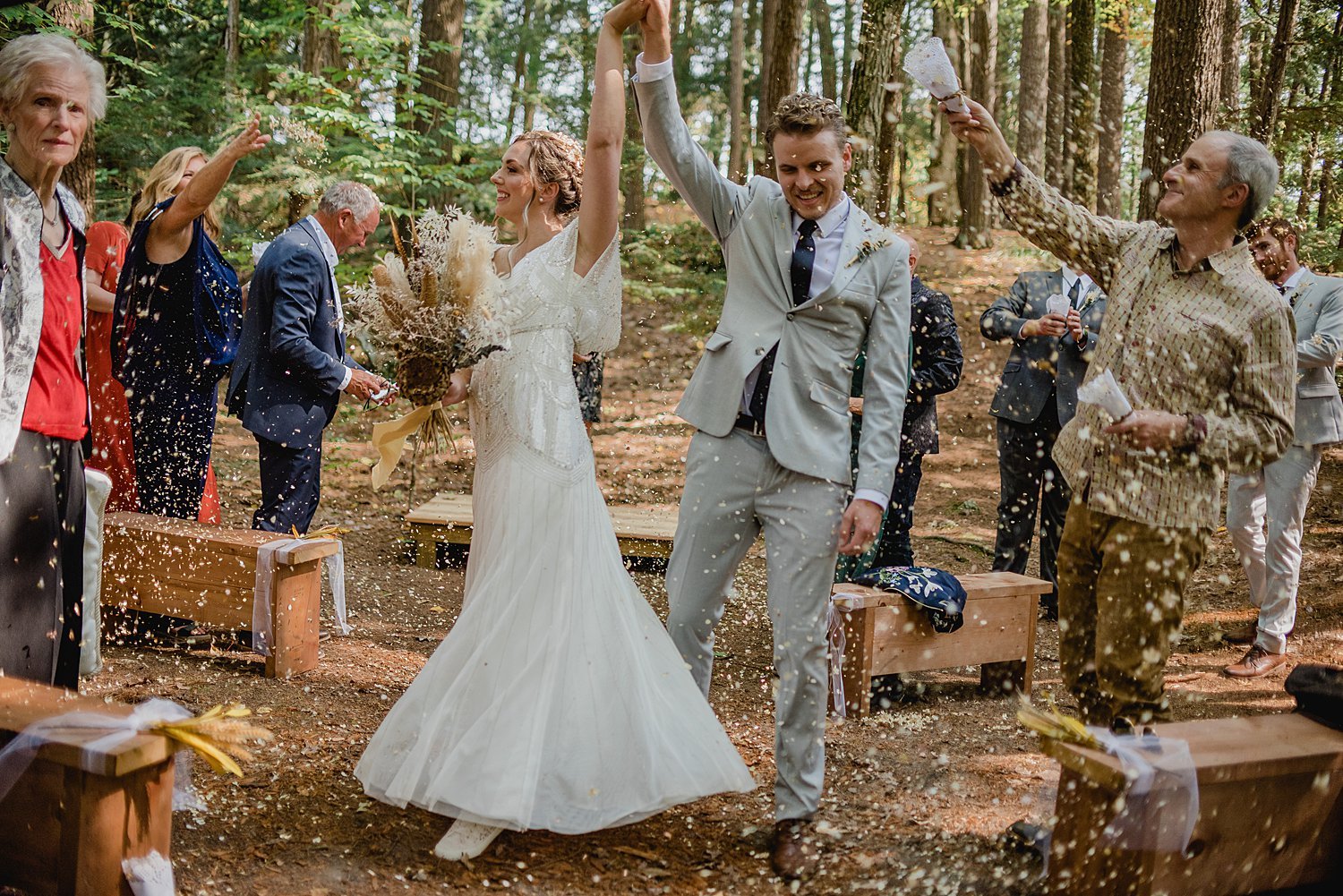 A Boho Fall Wedding at a Family Built Cabin in Lyndhurst, Ontario | Prince Edward County Wedding Photographer | Holly McMurter Photographs_0067.jpg