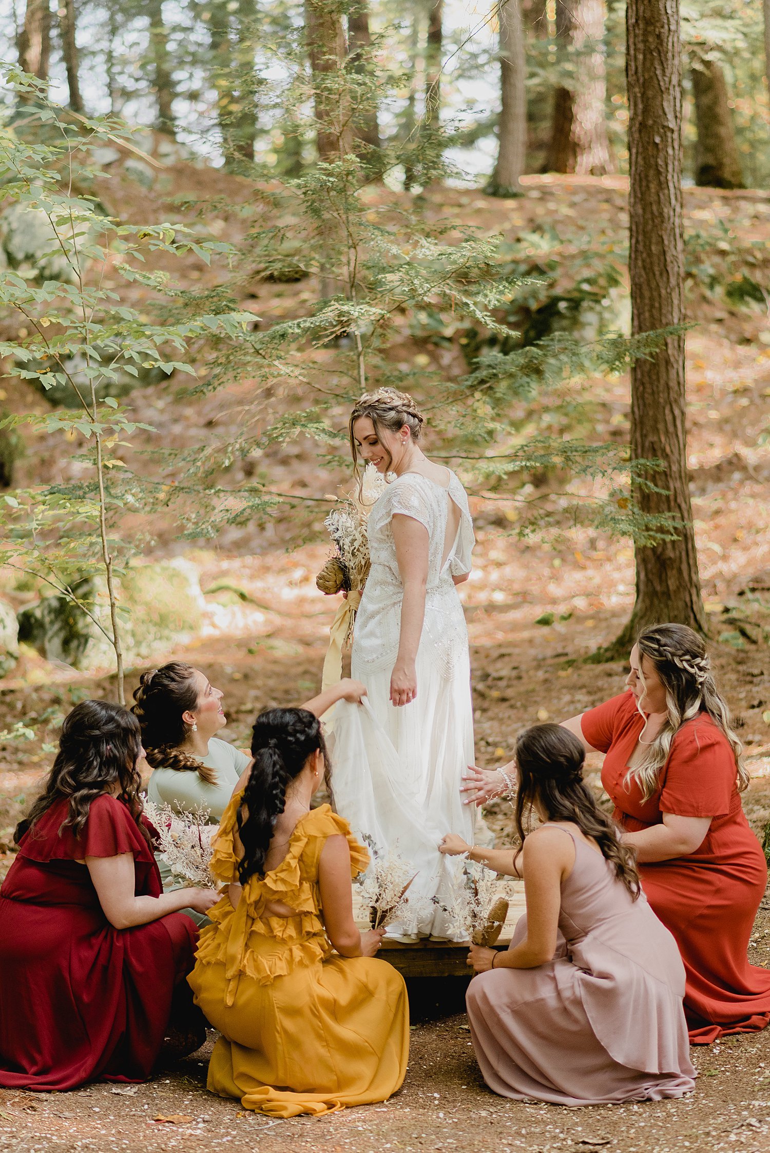 A Boho Fall Wedding at a Family Built Cabin in Lyndhurst, Ontario | Prince Edward County Wedding Photographer | Holly McMurter Photographs_0072.jpg