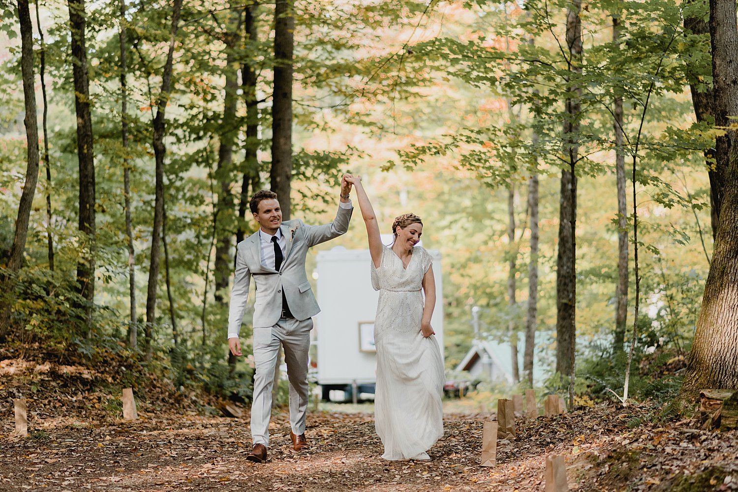 A Boho Fall Wedding at a Family Built Cabin in Lyndhurst, Ontario | Prince Edward County Wedding Photographer | Holly McMurter Photographs_0136.jpg