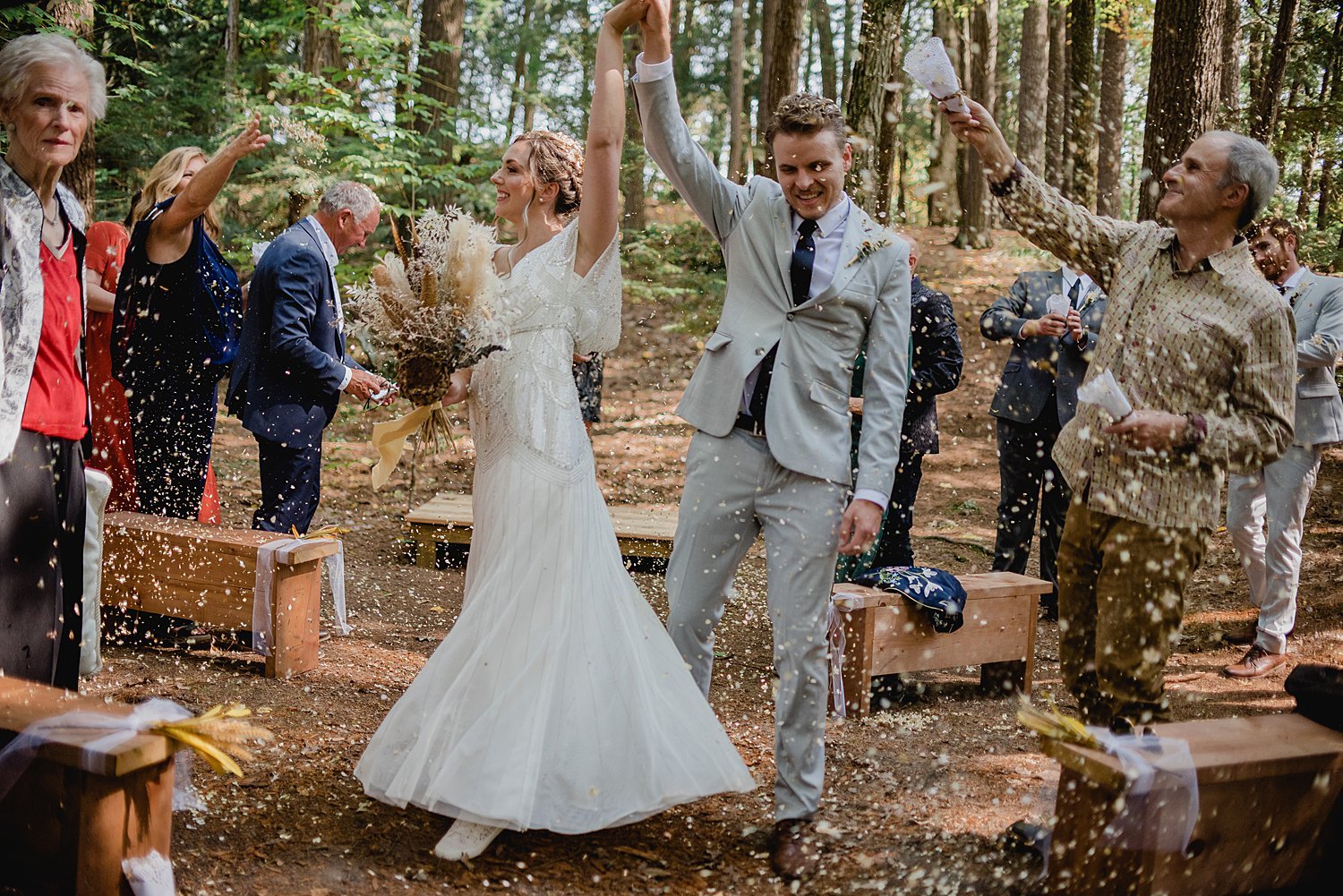 A Boho Fall Wedding at a Family Built Cabin in Lyndhurst, Ontario | Prince Edward County Wedding Photographer | Holly McMurter Photographs_0168.jpg
