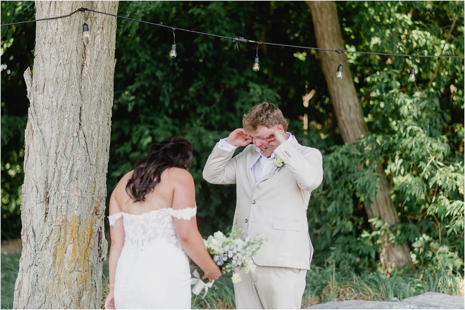 Prince Edward County backyard wedding emotional first look | Holly McMurter Photographs_0005.jpg