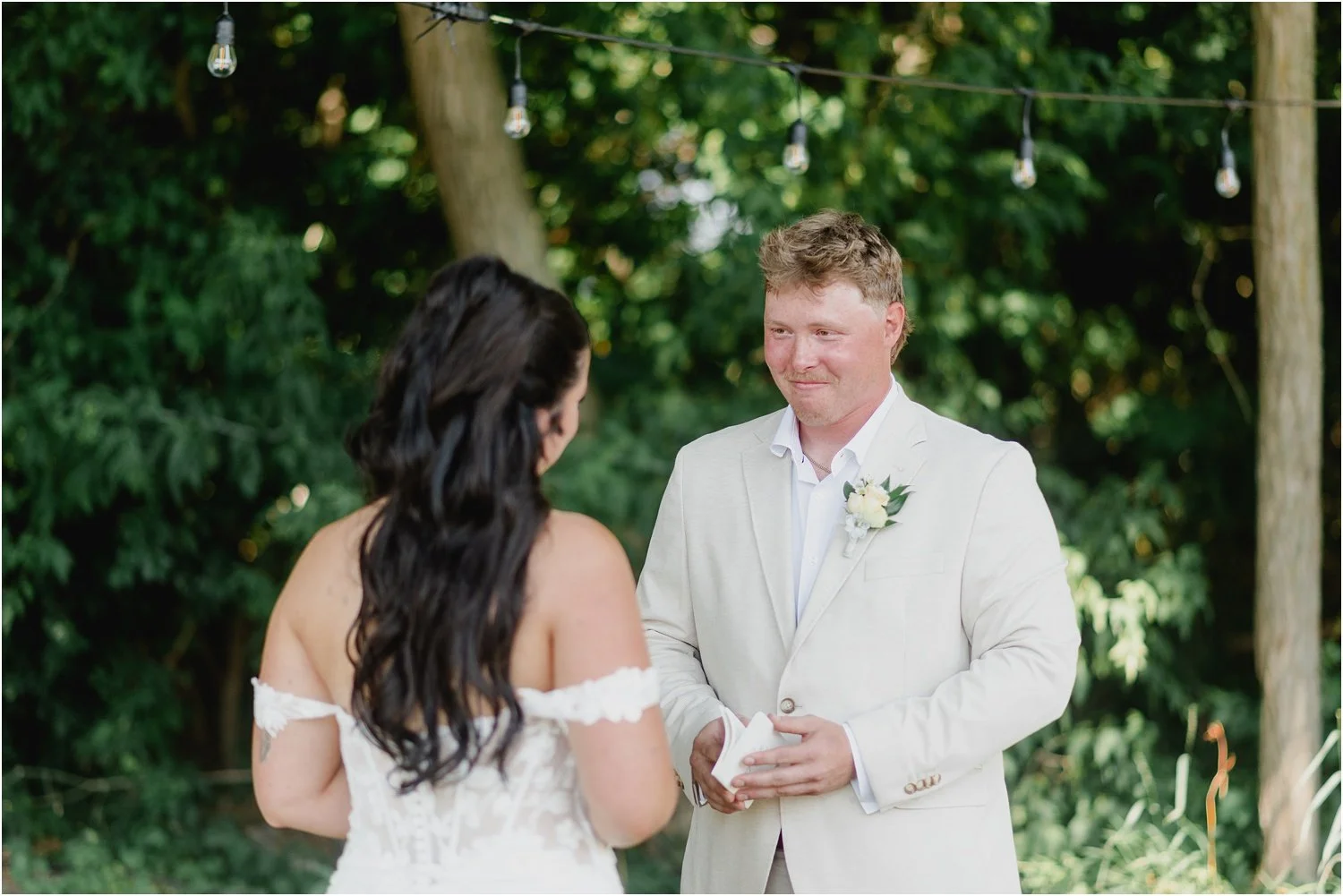 Prince Edward County backyard wedding emotional first look | Holly McMurter Photographs_0008.jpg