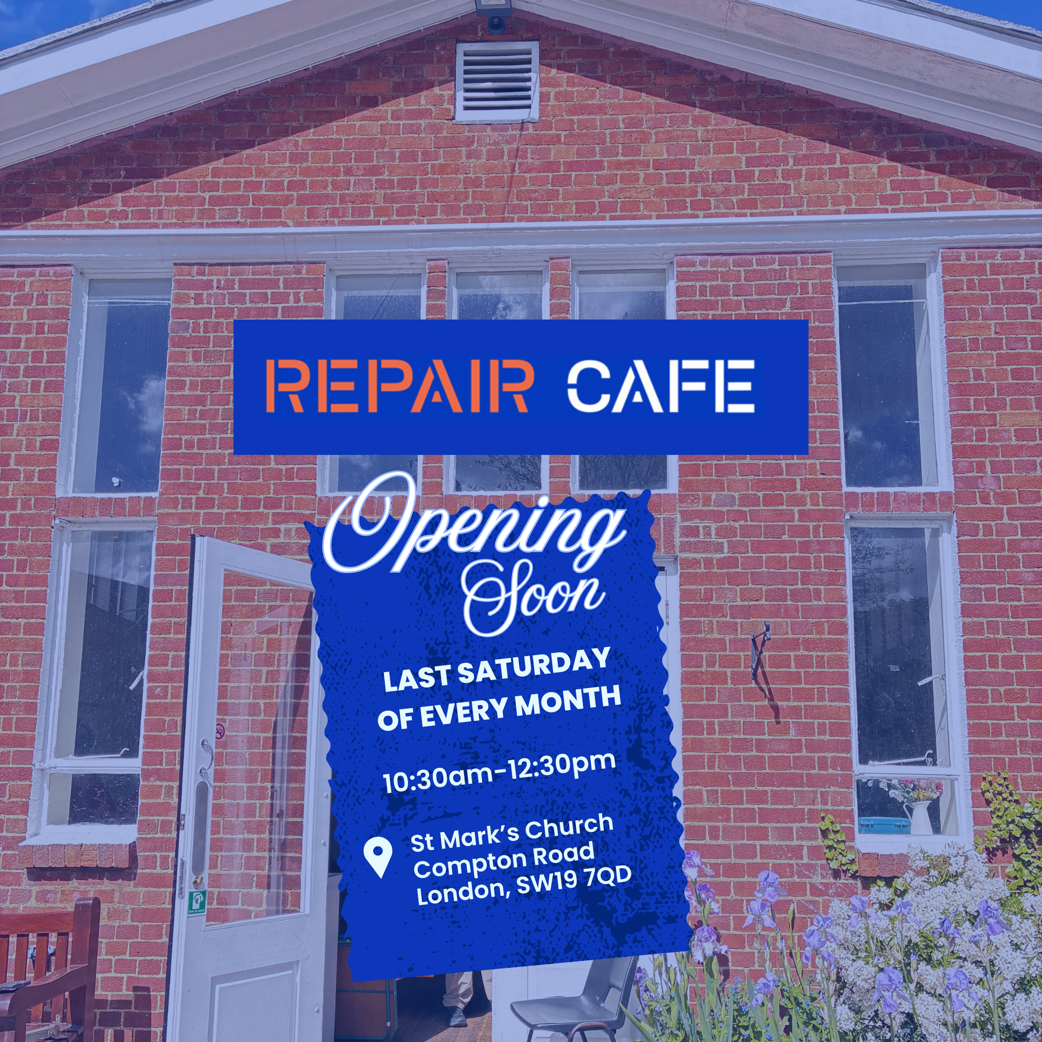 Wimbledon Repair Cafe at St Mark's Church Hall, Wimbledon