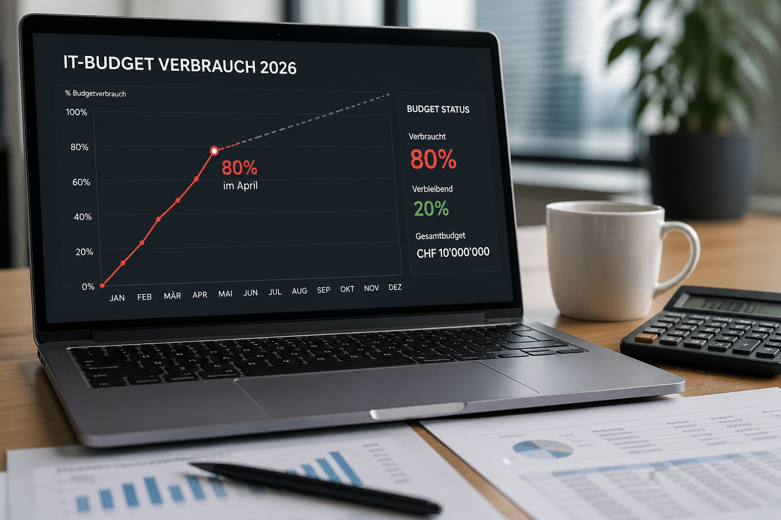 Wenn das IT-Budget im April zu 80 % verbraucht ist