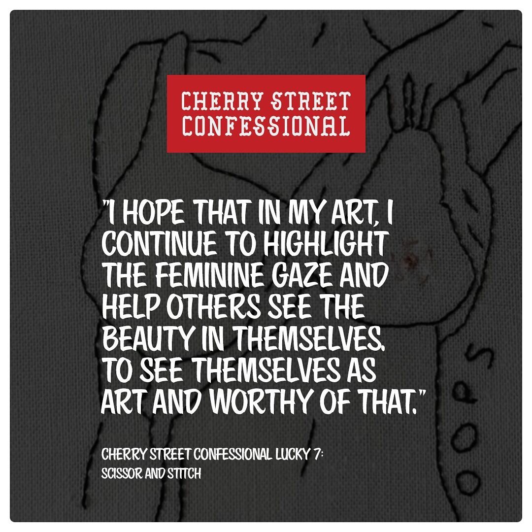 @scissor_and_stitch on what they hope their art can do for others. Full interview link in bio! #denverart #denverartist #denverartscene #embroidery #bodypositivity #selfacceptance
