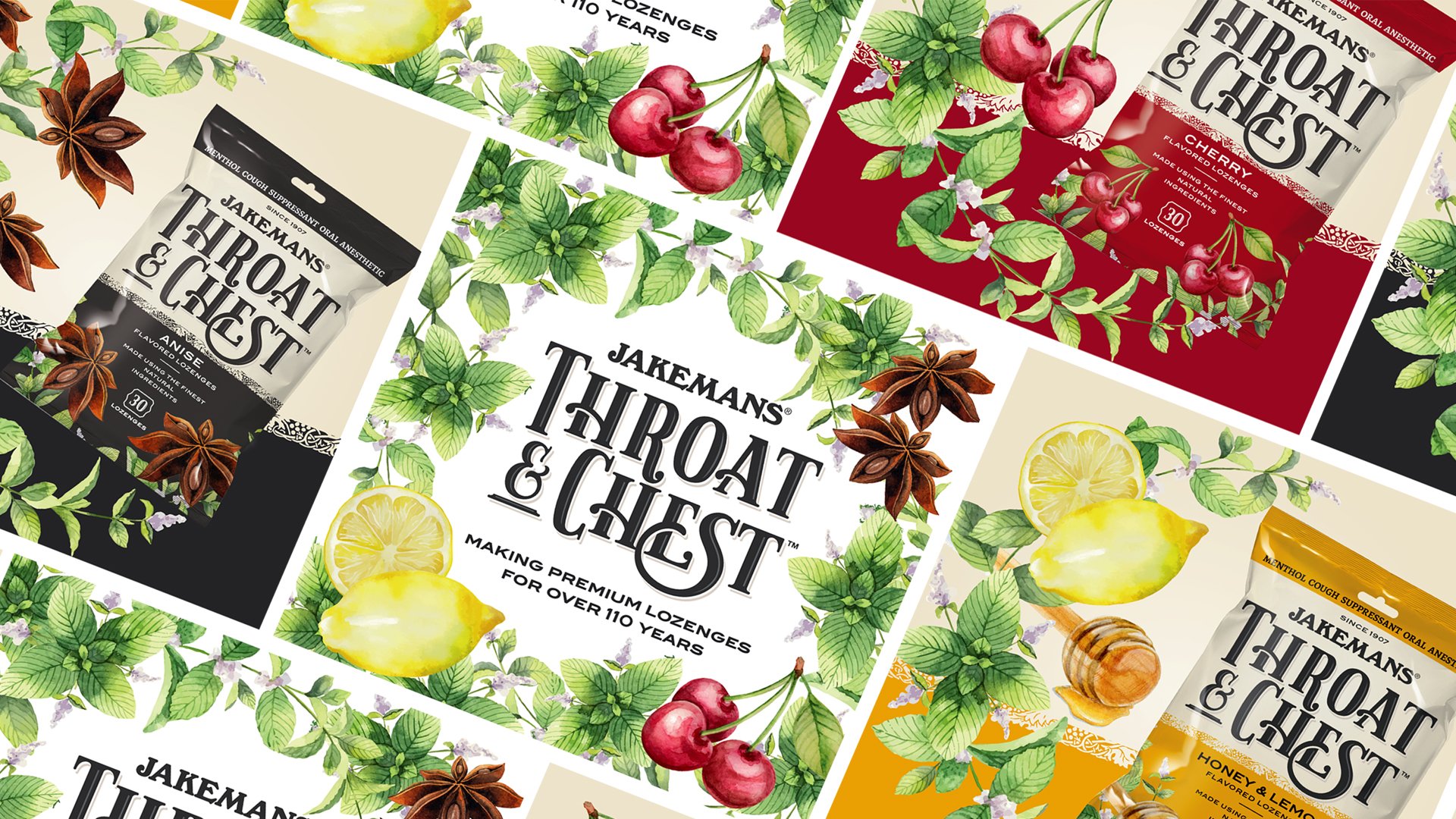 Jakemans Throat & Chest social media and digital design
