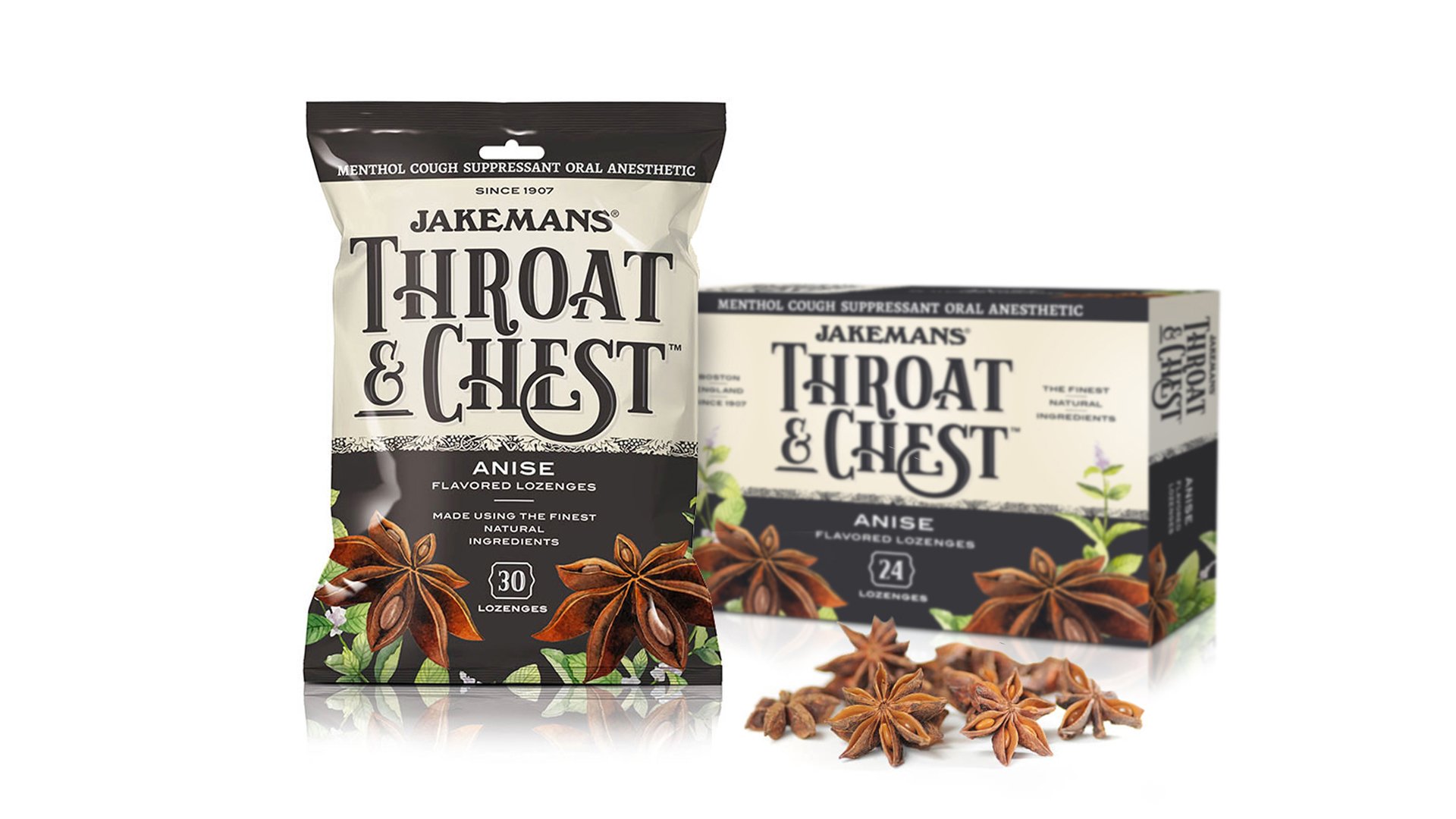 Jakemans Throat & Chest packaging design