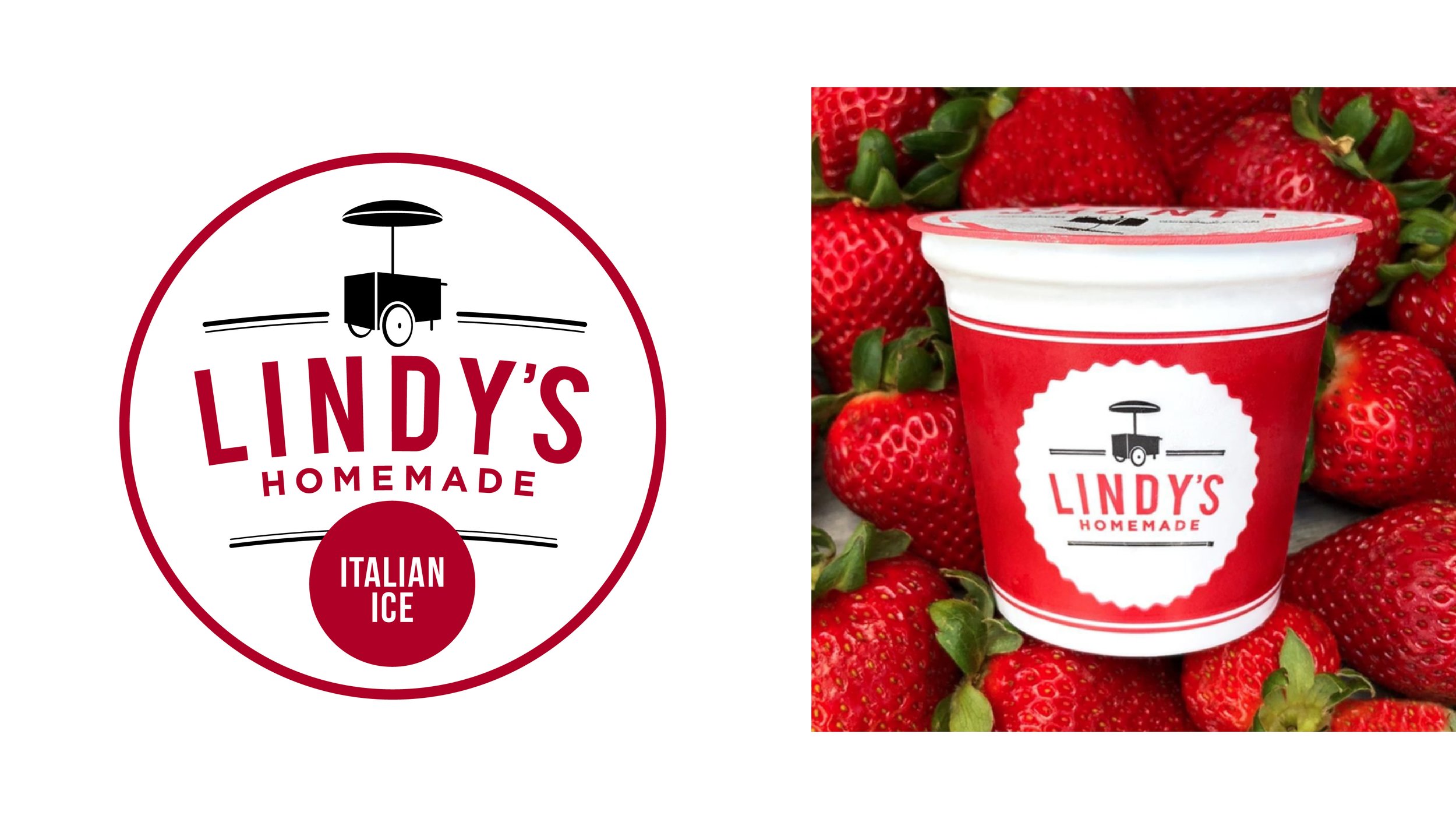 Lindy's Homemade Italian Ice Logo Design and Packaging Design
