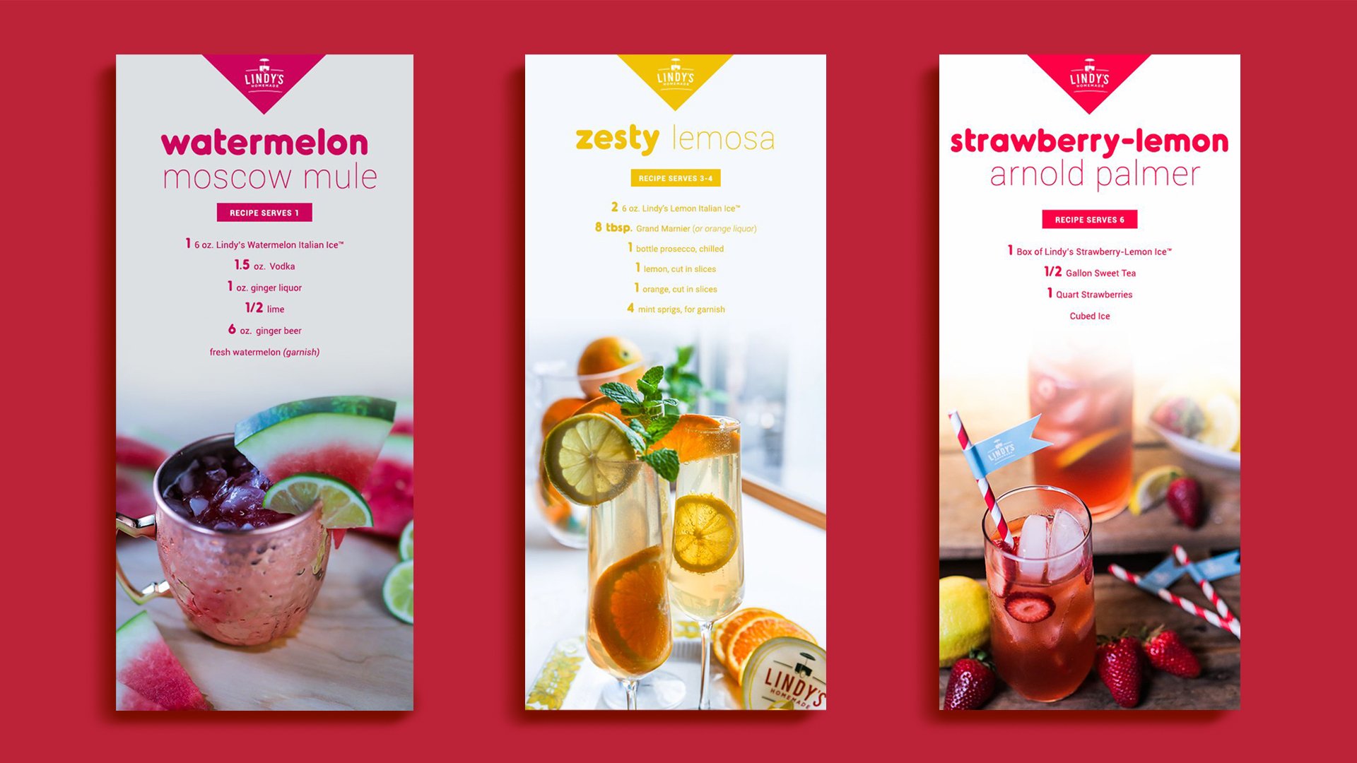 Lindy's Homemade Italian Ice digital design, marketing, website design