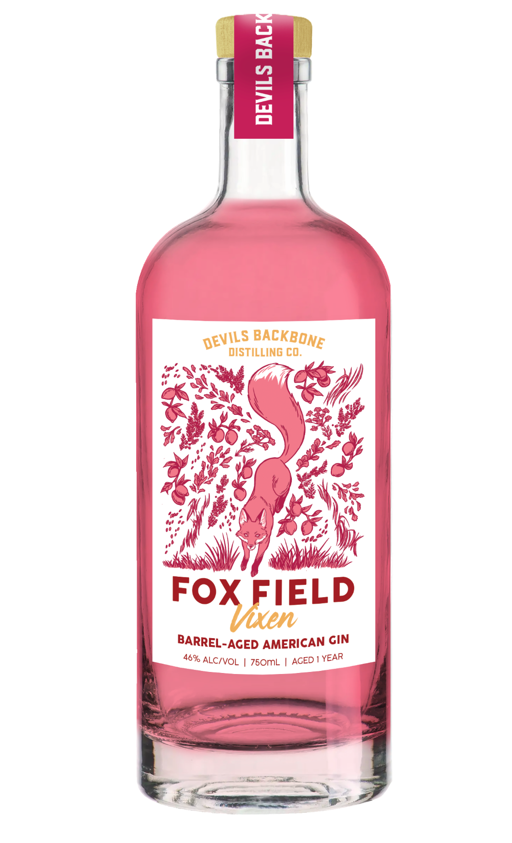 Fox Field Vixen Barrel-Aged American Gin Bottle