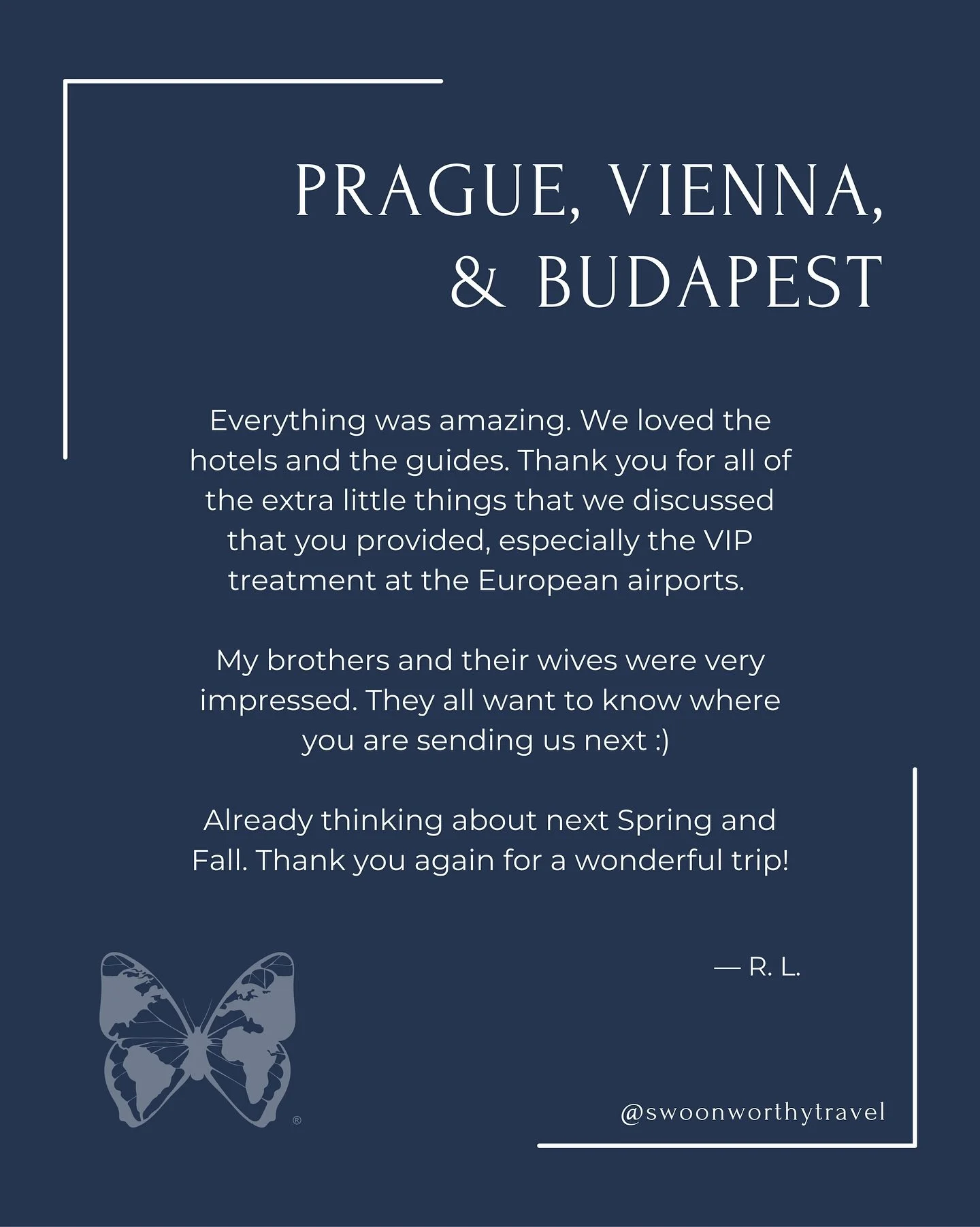 Another Swoon Worthy adventure for the books 🦋 

Three cities, countless memories, and three very happy couples. 

Where to next?  #TravelWithSWT

#swoonworthytravel #luxurytravel #curatedjourneys #travelthatmovesyou #jewishhistory #easterneurope #f