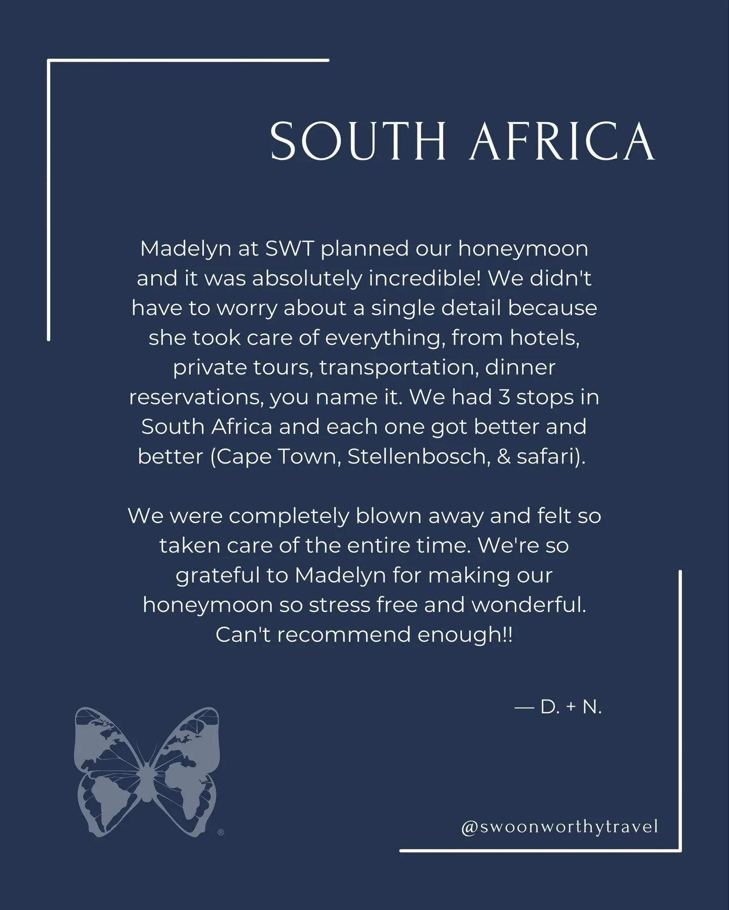 South Africa + a stress-free honeymoon = the dream✨

@travelbymadelyn handled every detail &mdash; and the result was beyond!