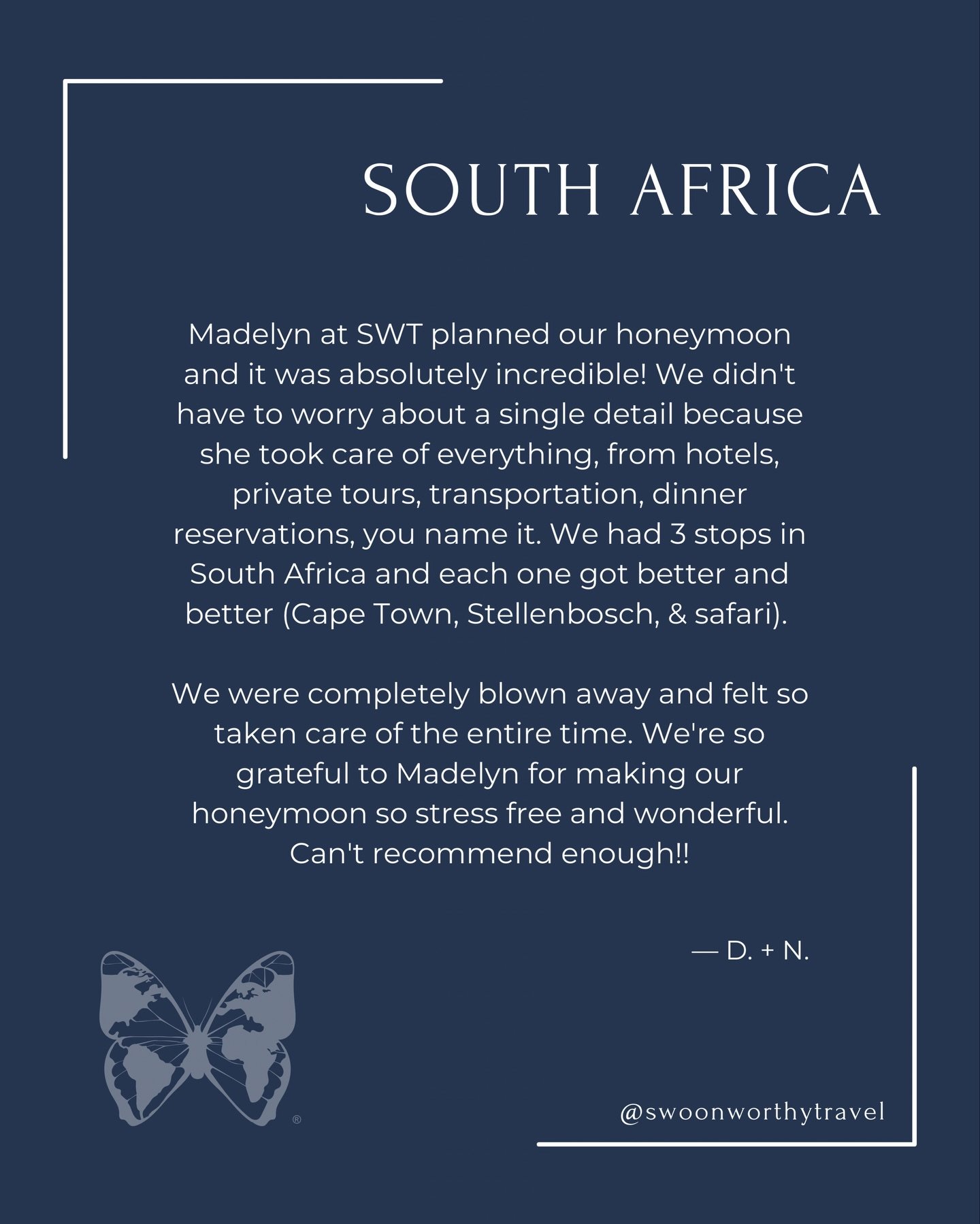 South Africa + a stress-free honeymoon = the dream✨

@travelbymadelyn handled every detail &mdash; and the result was beyond!