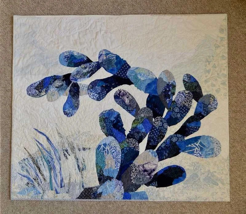 Blue and White. 49x42.