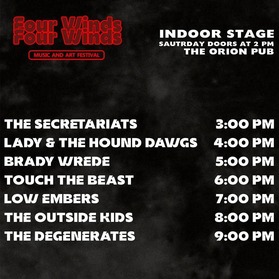 FOUR WINDS SIOUX FALLS! We coming for you! So many good bands, so many rad stages, so many music fans&hellip; we&rsquo;re honored to melt faces with friends old and new. Also WE RELEASE A NEW SONG AT THIS FEST: &ldquo;Runaway&rdquo; is out everywhere