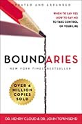 Book cover titled 'Boundaries' by Dr. Henry Cloud & Dr. John Townsend with a gold sticker indicating over 1 million copies sold.