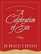 Book cover titled 'A Celebration of Sin' by Dr. Douglas E. Risenau, featuring a red background with white and black text.