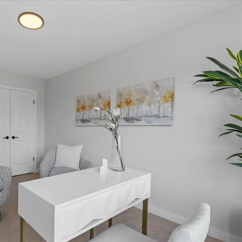 Grey & Orange Forest - AW478 (32" x 24")