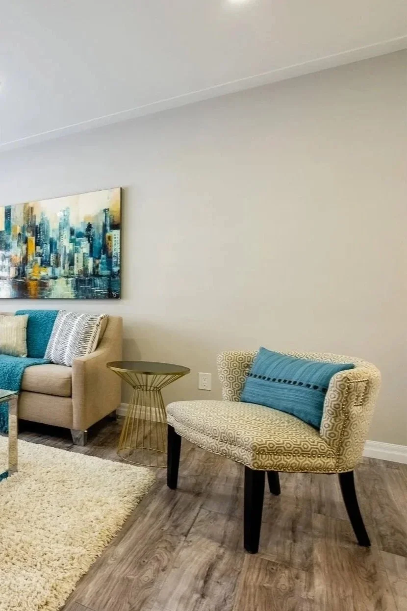 Stitched Linear Patterned Blue Rectangular Accent Pillow - AP47