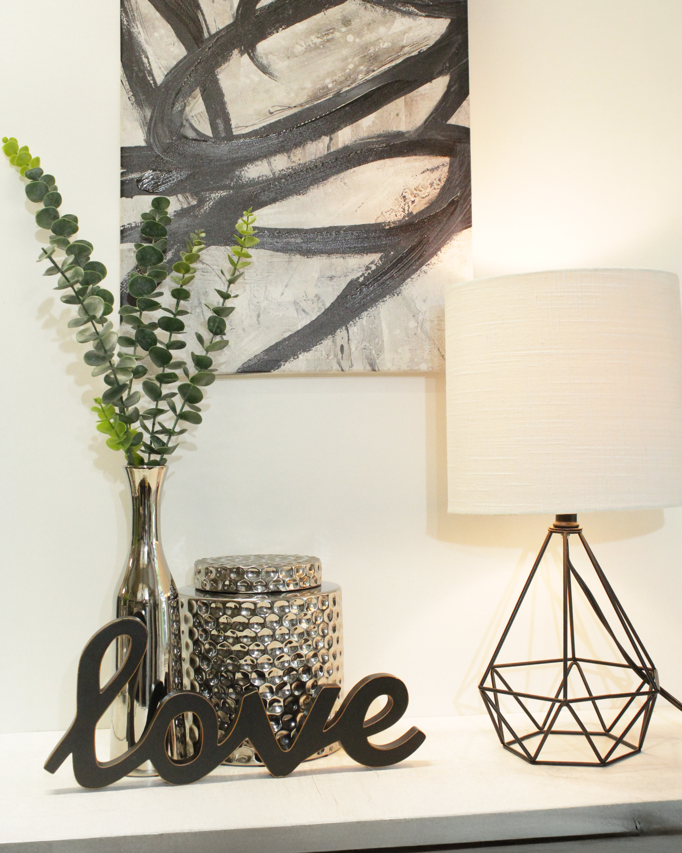 "Love" Dark Brown Decorative Accessory - DA182