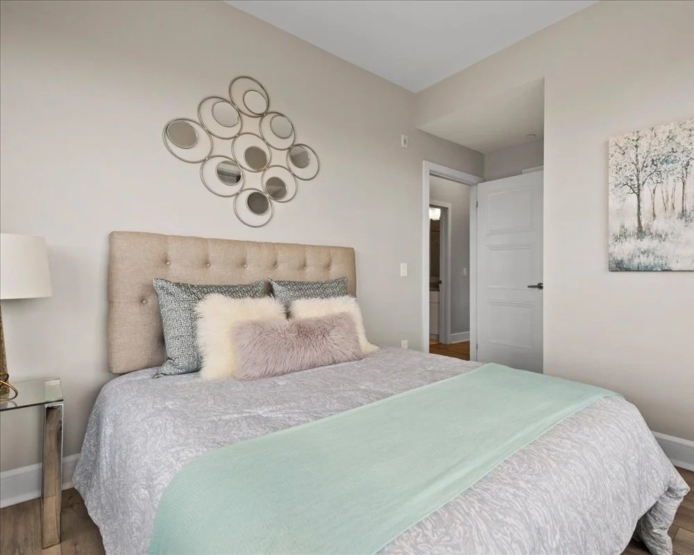 Blue Camo Queen Bedding - BD112