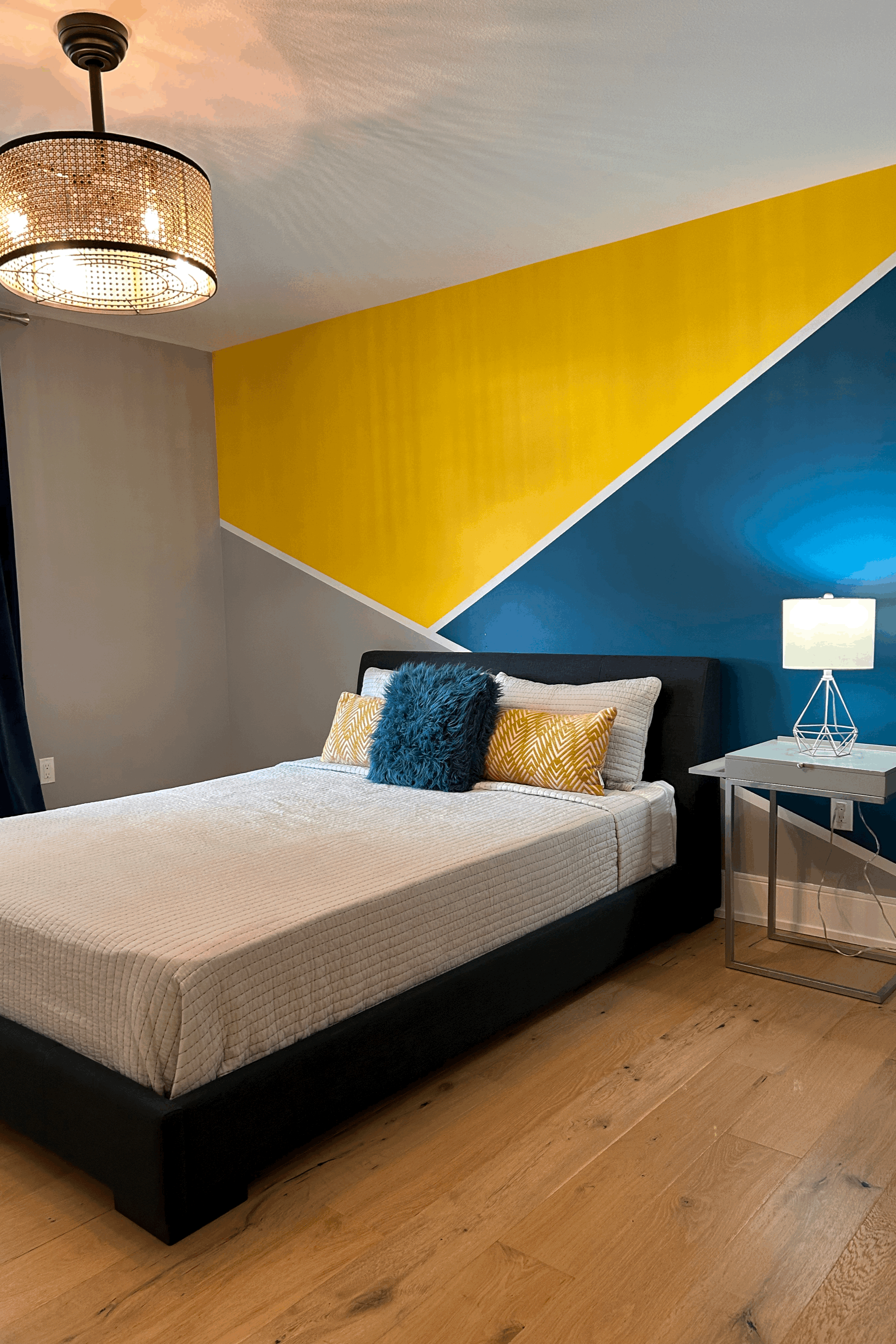 Dark Turquoise Furred Accent Pillow - AP180