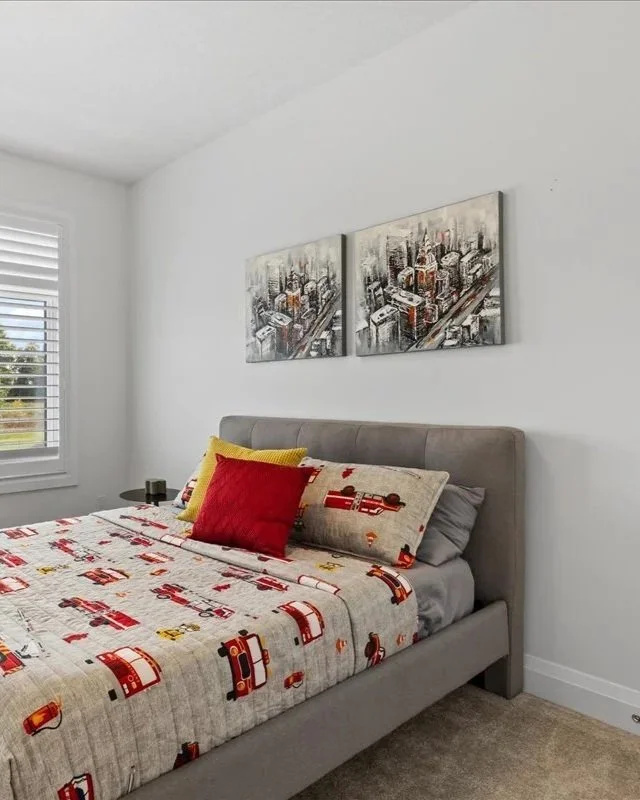 Cities in Red - AW435 (24" x 24")