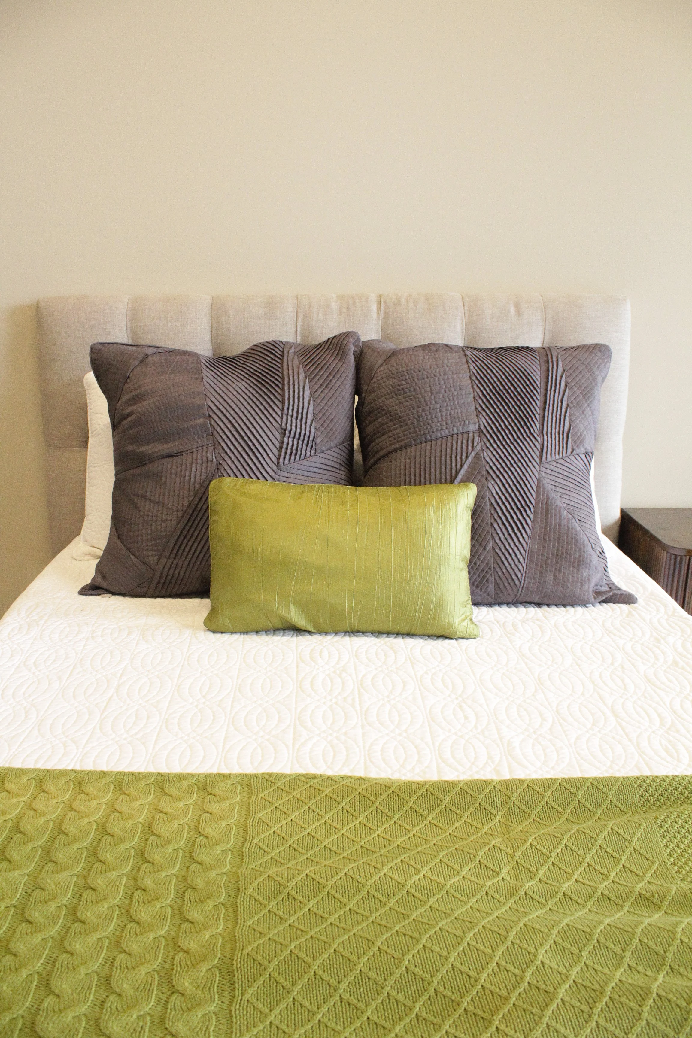 Abstract Patterned Dark Grey Euro Pillow - AP130