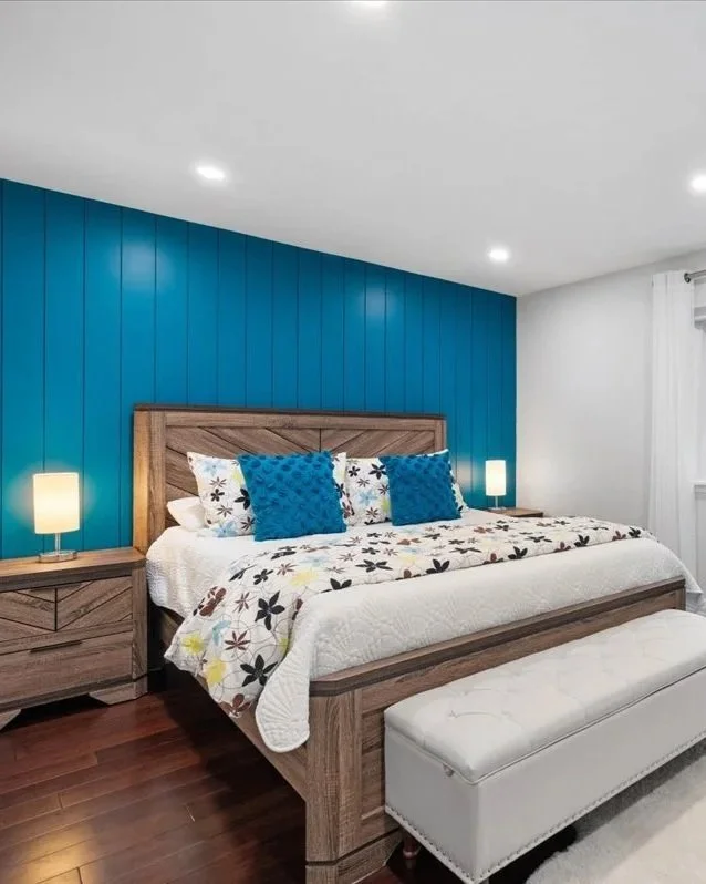 Tasseled Disk Dark Blue Accent Pillow - AP145