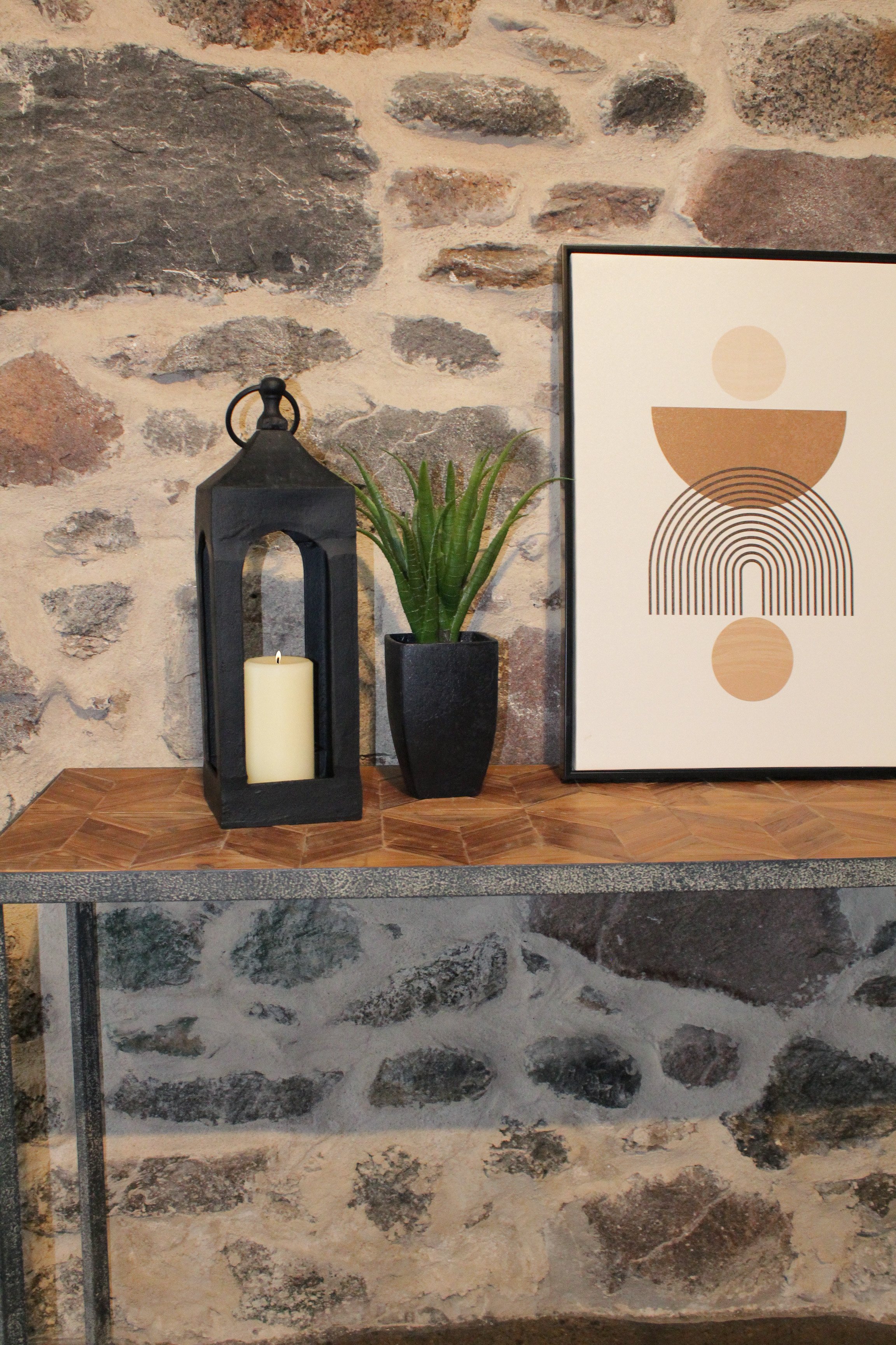 Black Lantern Candle Holder - DA13