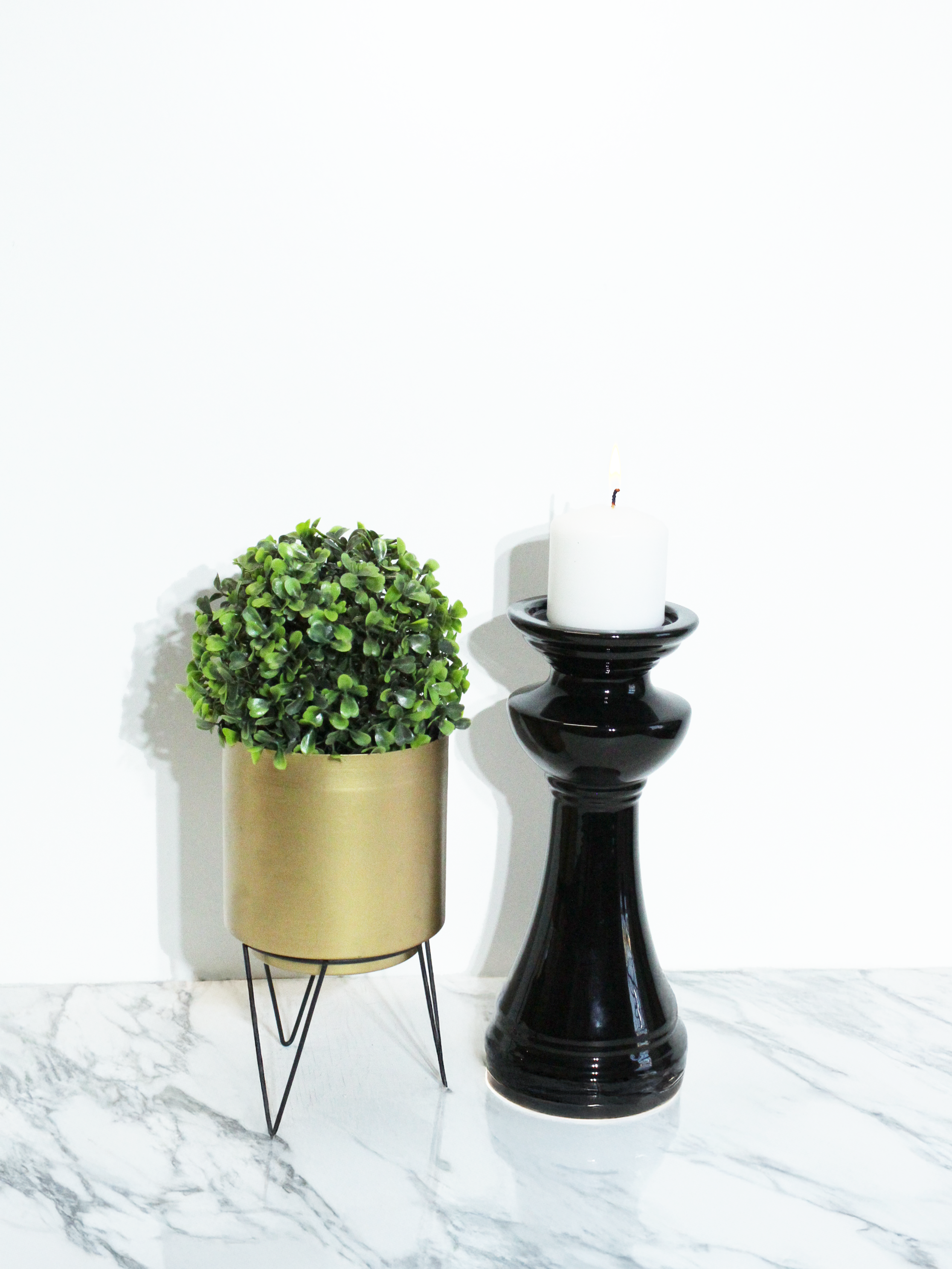 Gold Footed Pot Decorative Accessory - DA379A