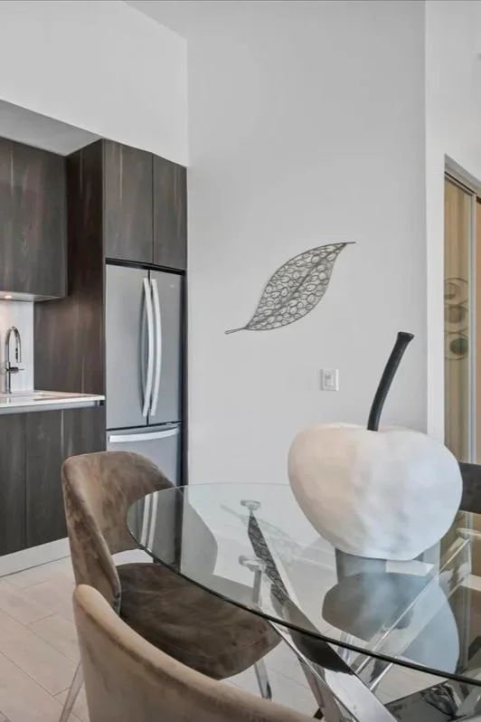 Silver Leaf Patterned Metal Art (32") - MA6