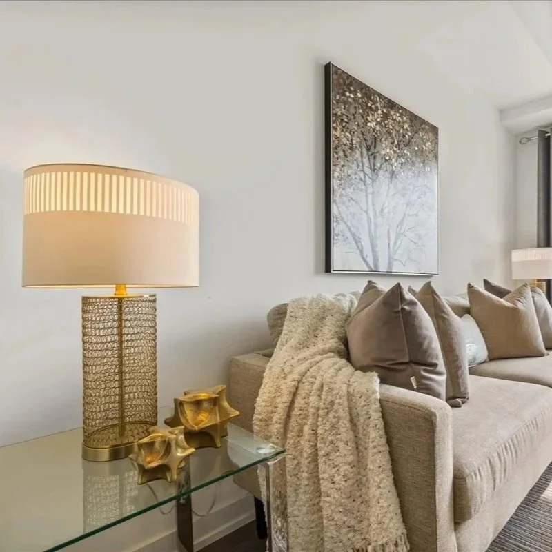 Silver Patterned Spider Lampshade with Silver Wiring - LS35