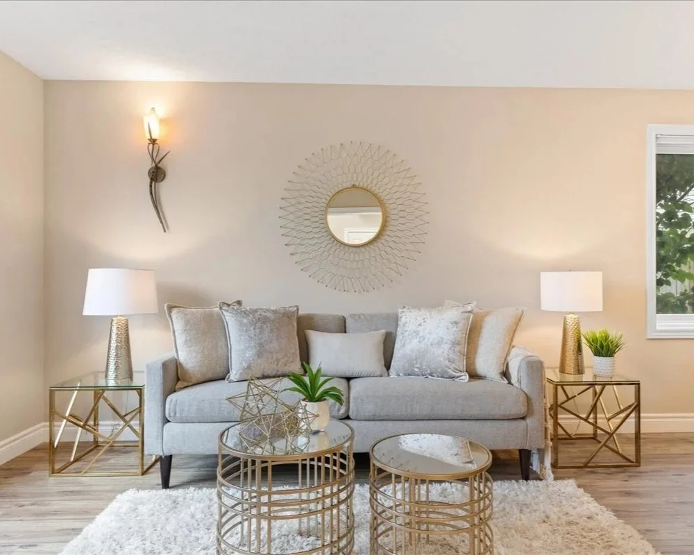 Beige Multitone Velvet Accent Pillow - AP33