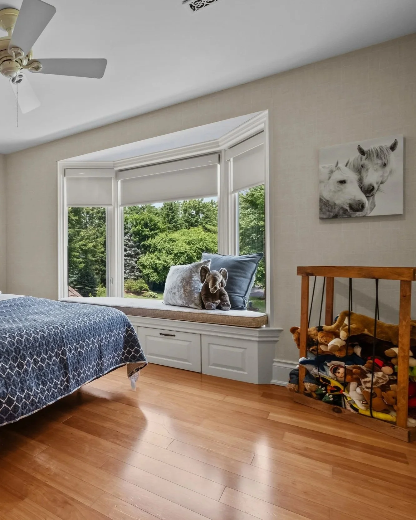 Blue Herringbone Euro Pillow - AP815