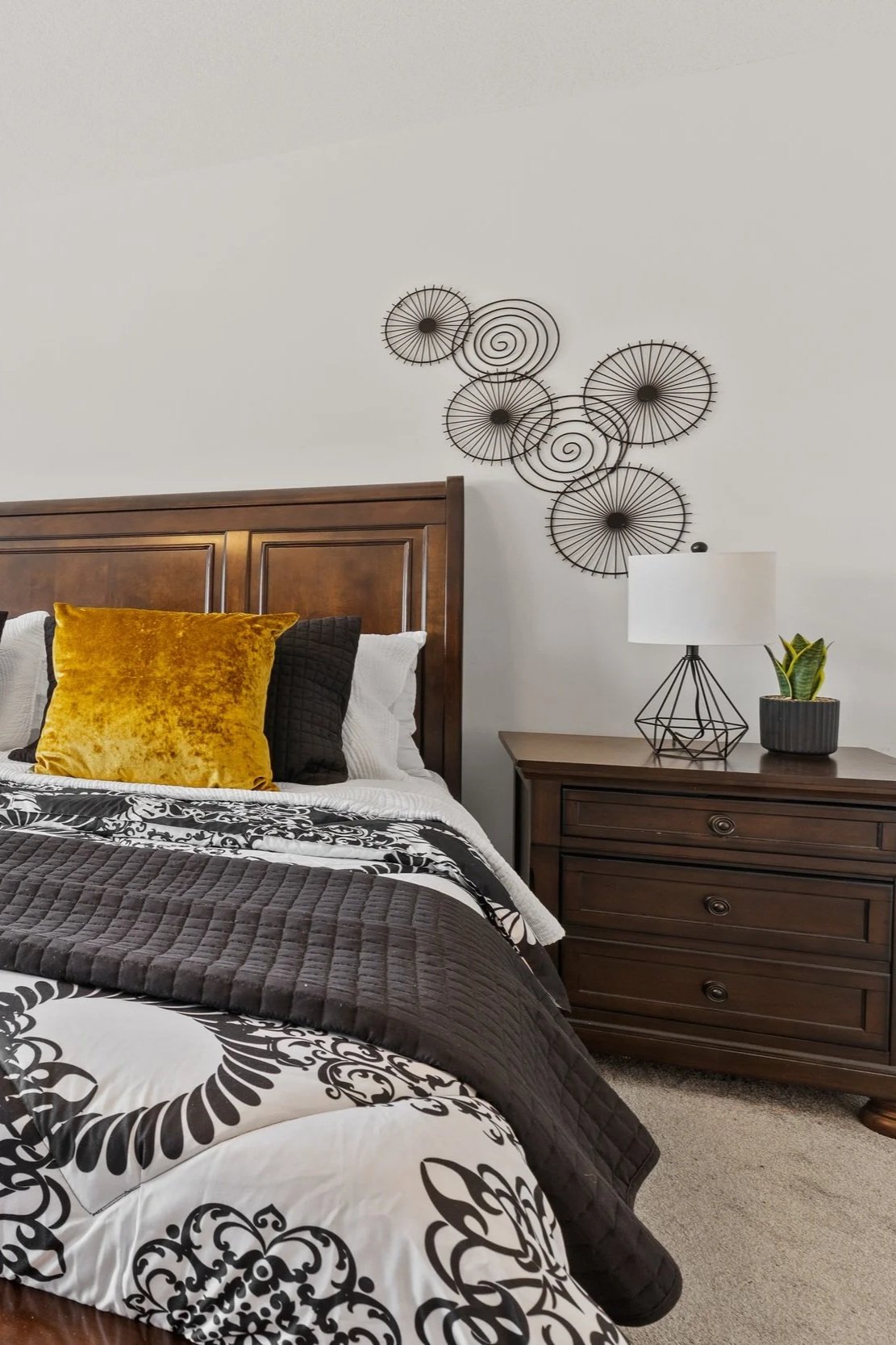 Spiraled Black Metal Art - MA14