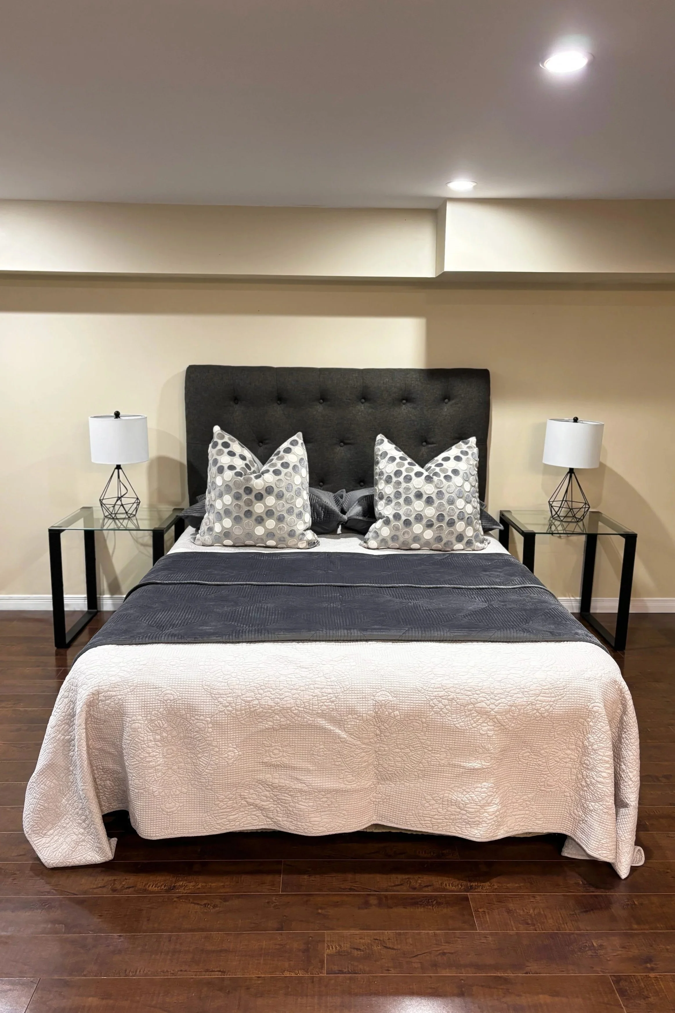 Grey Dotted Euro Pillow - AP133