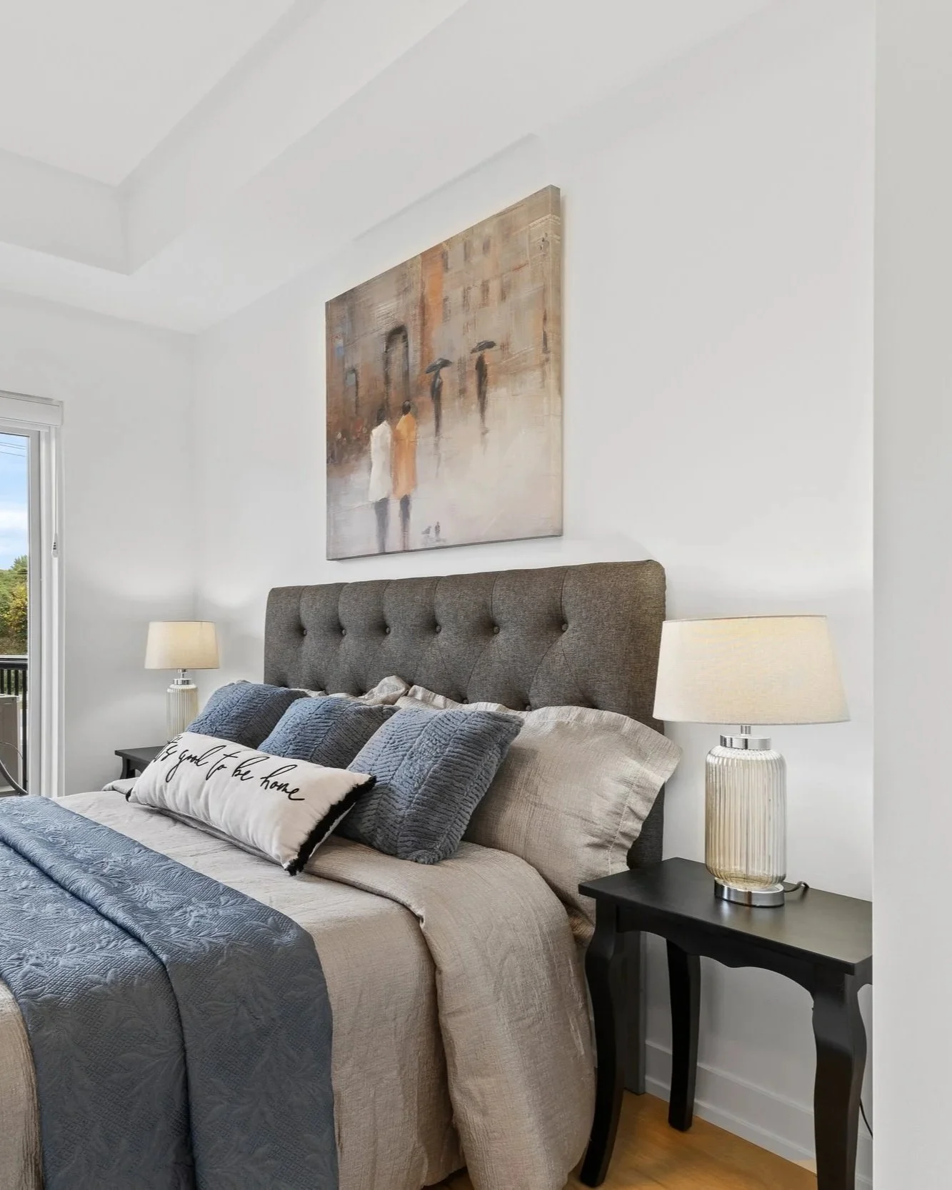 Cylindrical Chrome Glass Lampstand - LP48