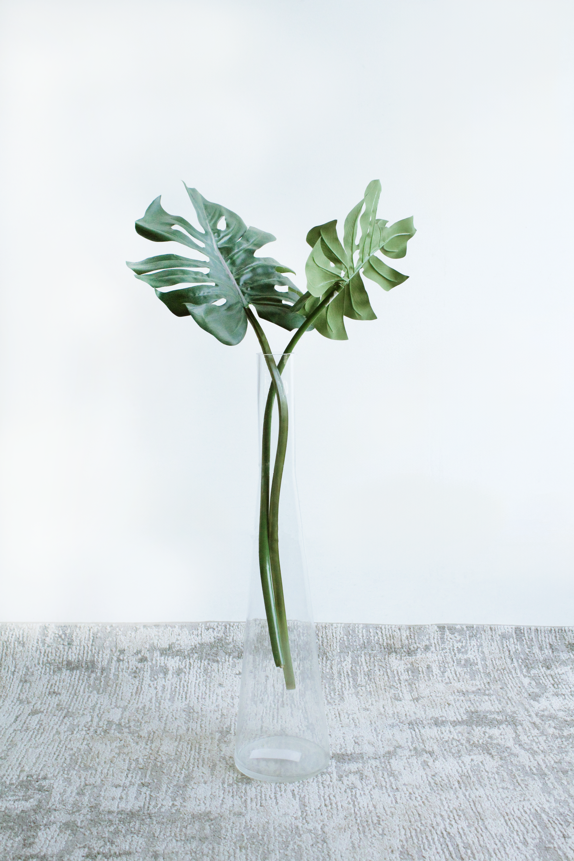 Narrow Neck Glass Floor Vase - FD91