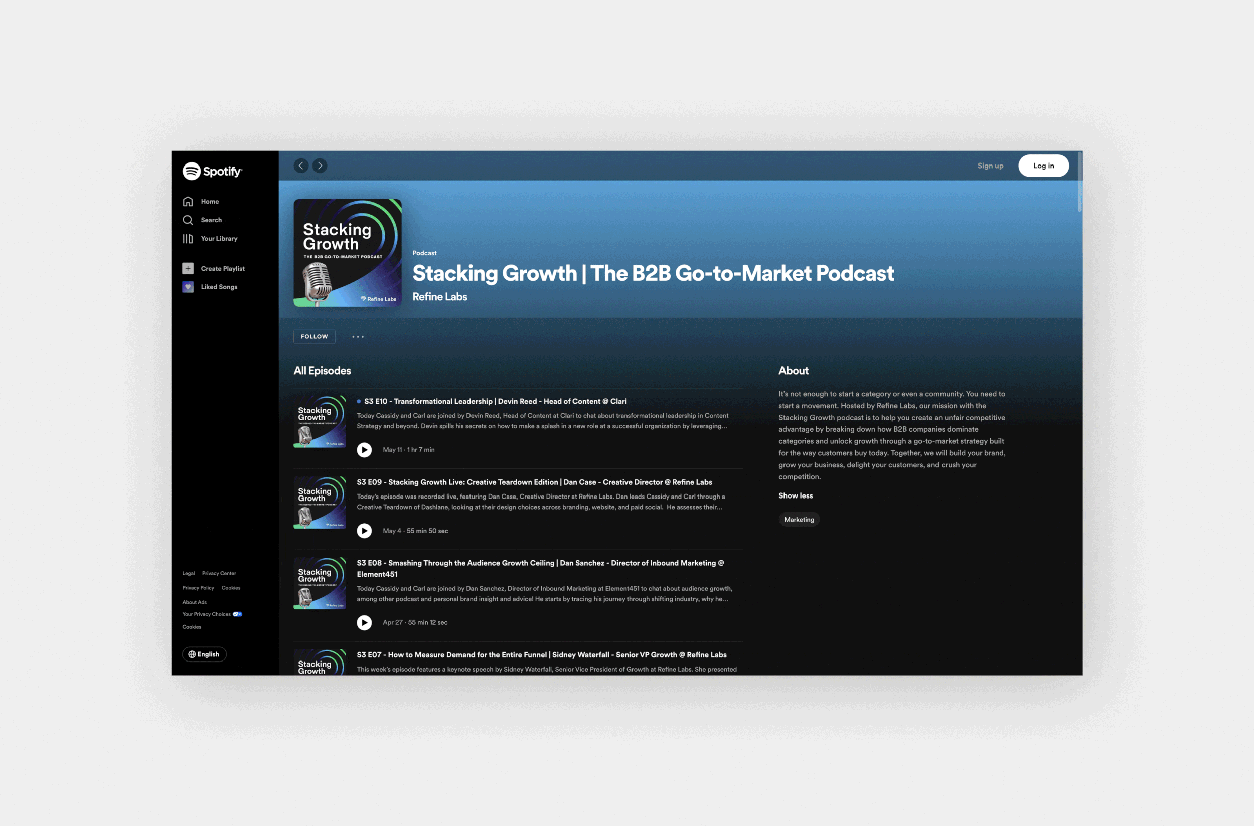 Web Design & Artwork: Refine Labs Podcasts