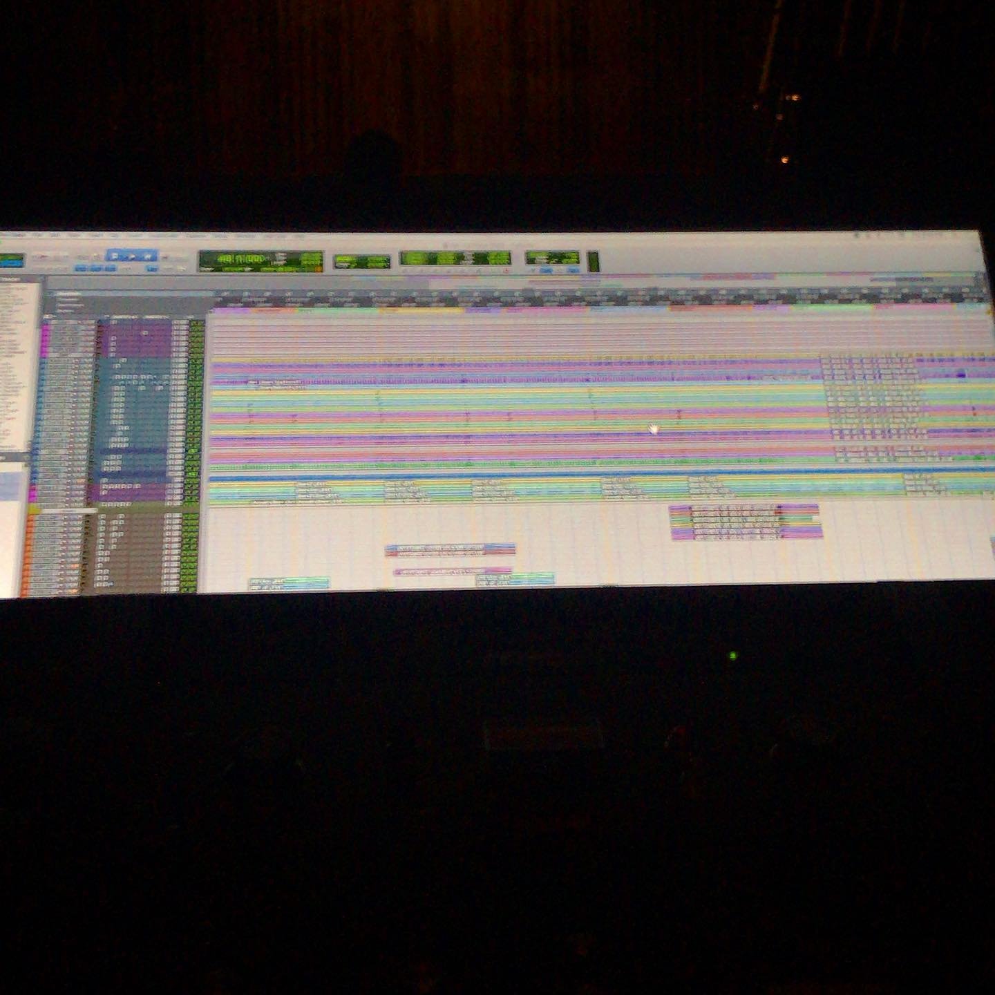 Doing a little late night mixing 🌙