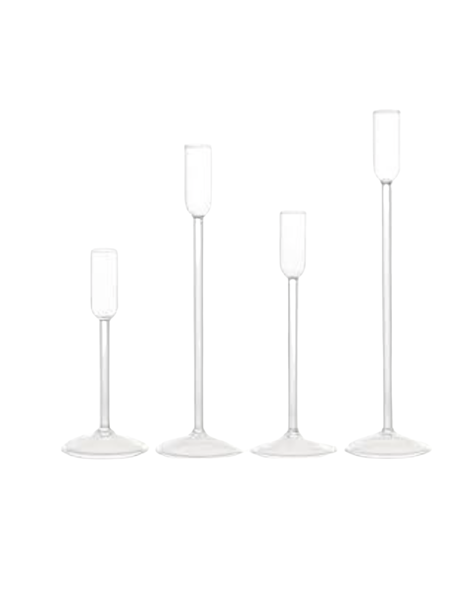 Tall Glass Candle Holders
