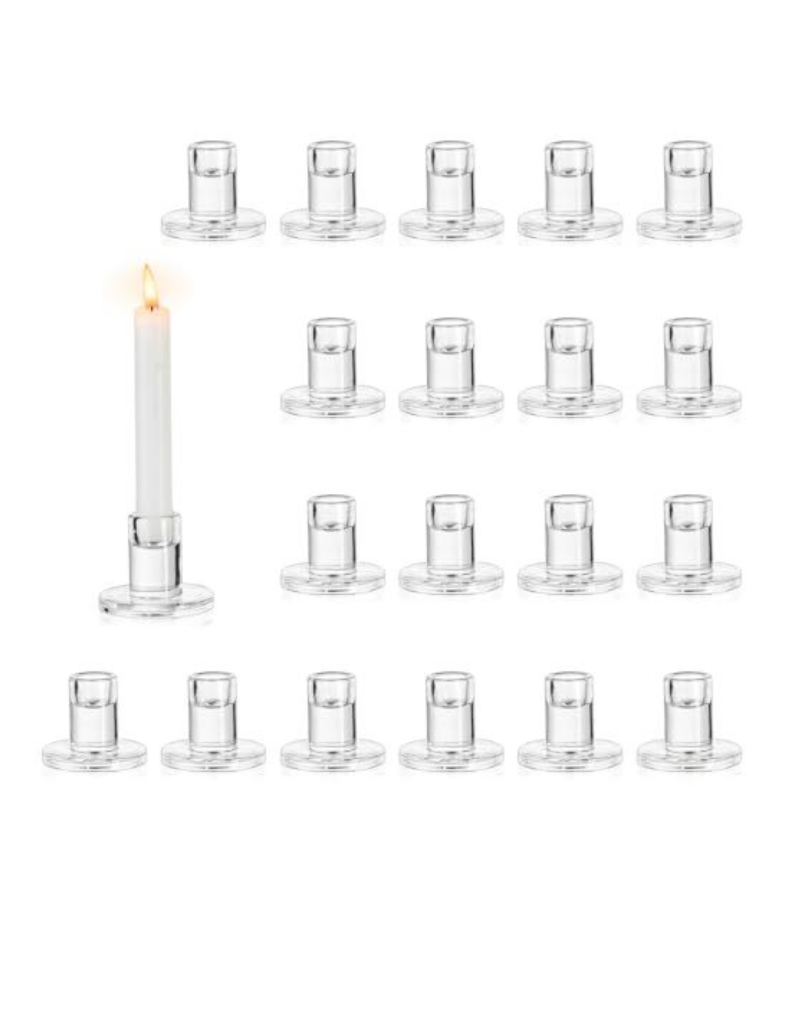 Glass Candle holders