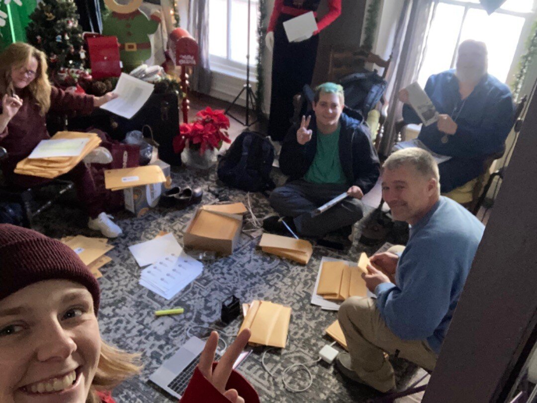 MSM staff and vendors were hard at work this morning to pack papers for our subscribers! Good news is on the way. 💌