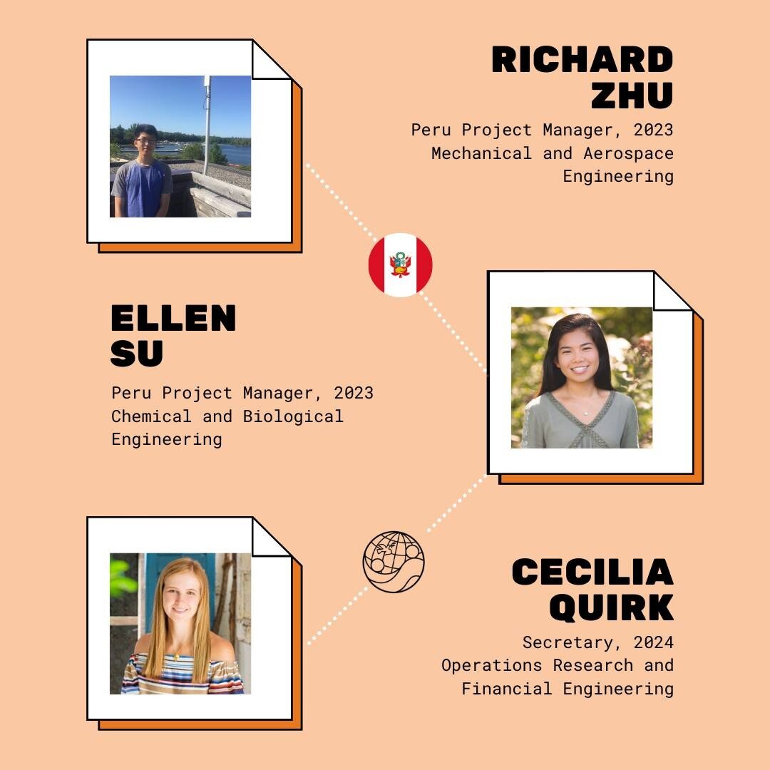 Introducing Part 1/2 of the Peru Team members on the Exec Board, Richard, Ellen, and Cecilia! The Peru Team has been working on remotely closing their Pusunchas project and getting feedback from members of the Pusunchas community. Alongside this, the