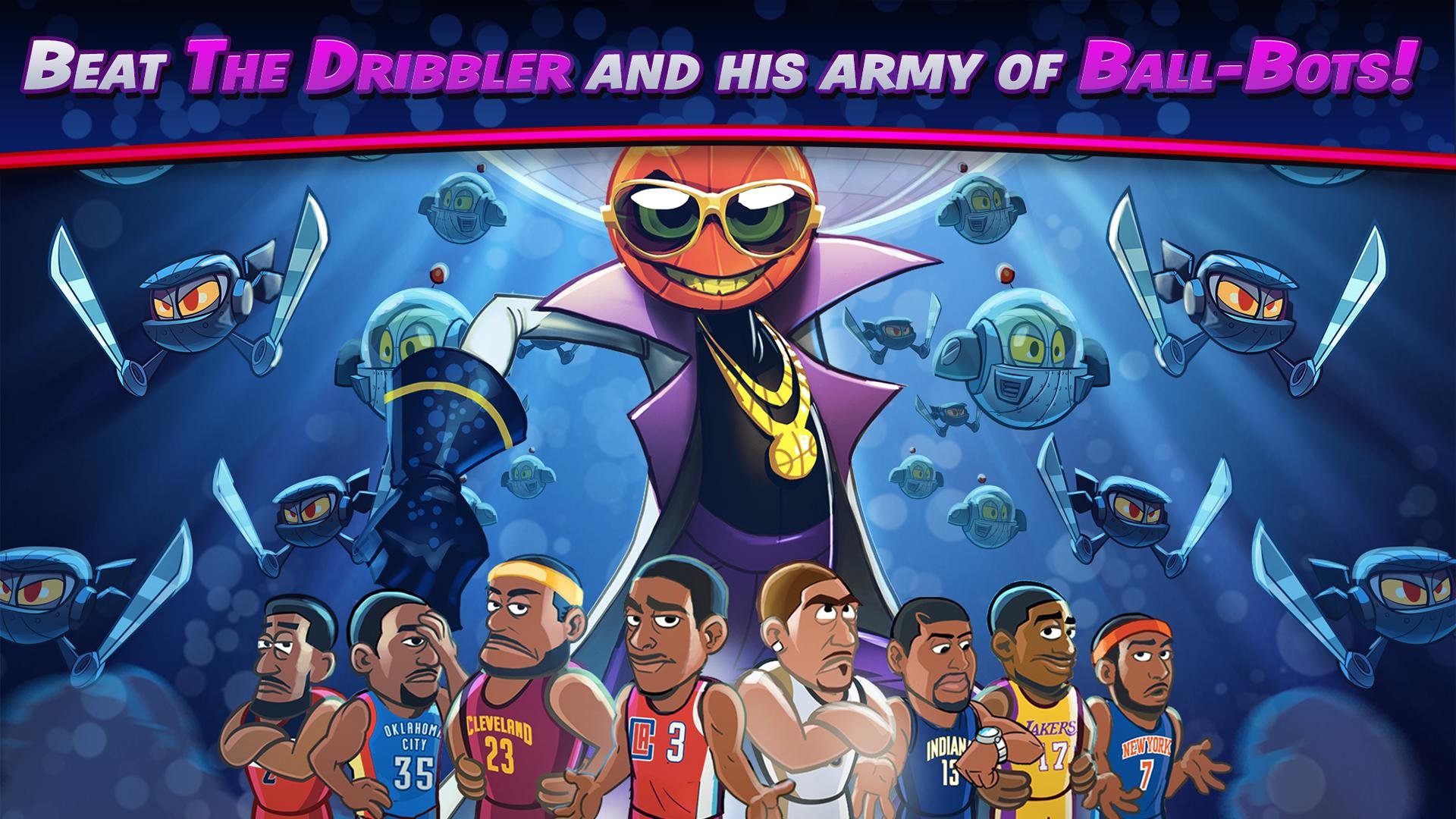 NBA Escape Beat The Dribbler and his army of Ball-Bots